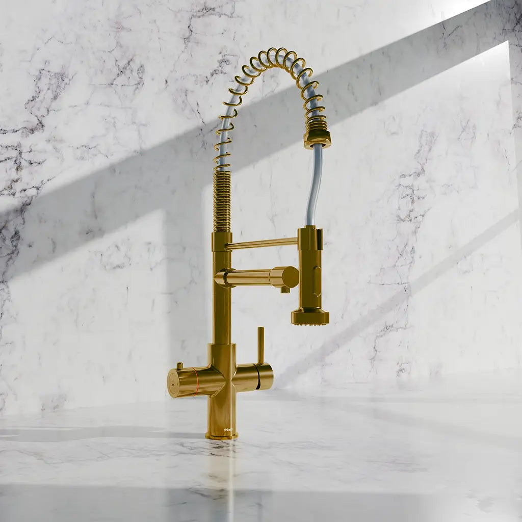 Fohen Aran Pro Brushed Zirconium Gold Tap