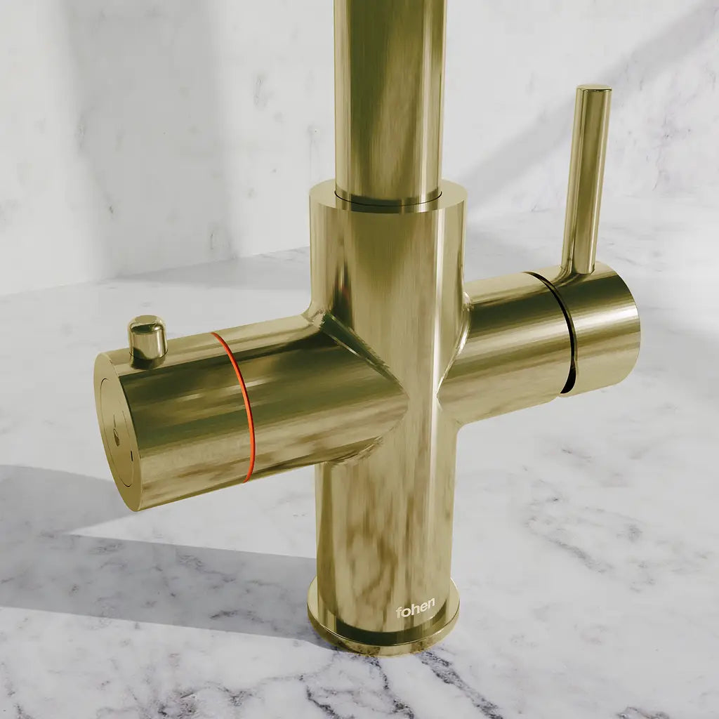 Fohen Aran Pro Champagne Gold Tap Close-up