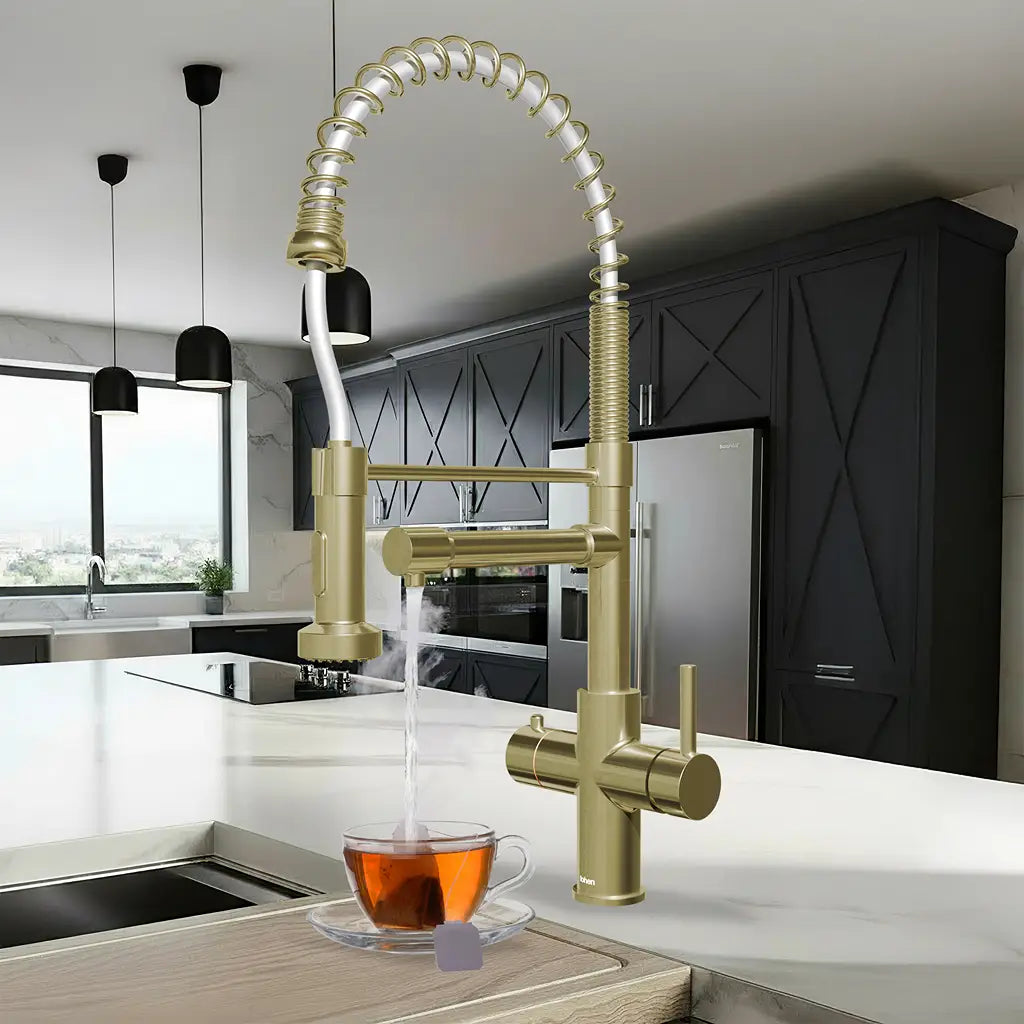 Fohen Aran Pro Champagne Gold Boiling Water Tap
