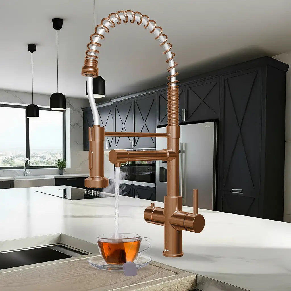 Fohen Aran Pro Rose Gold Boiling Water Tap