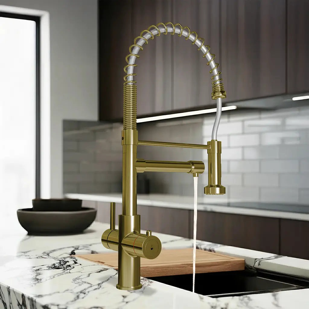 Fohen Aran Pro Champagne Gold Kitchen Tap