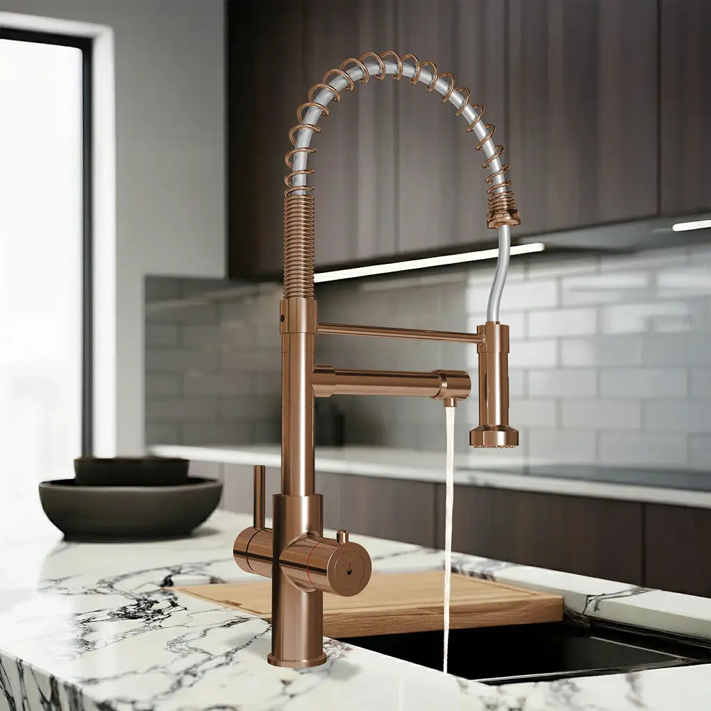 Fohen Aran Pro Rose Gold Kitchen Tap