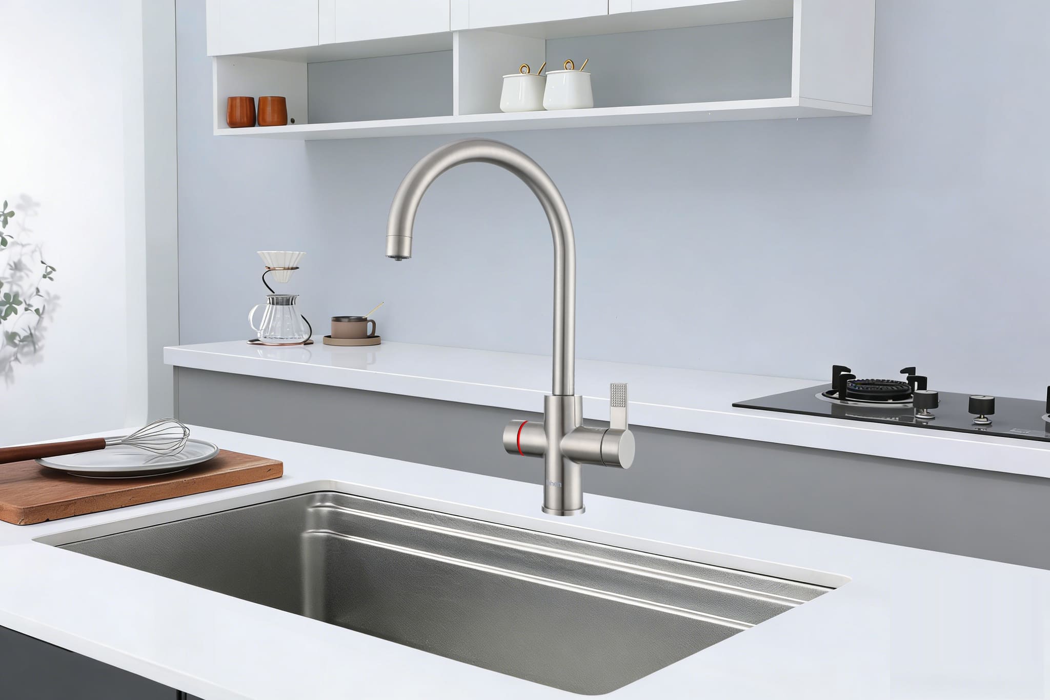 4-in-1 Fohen Fervente Touch - Brushed Nickel