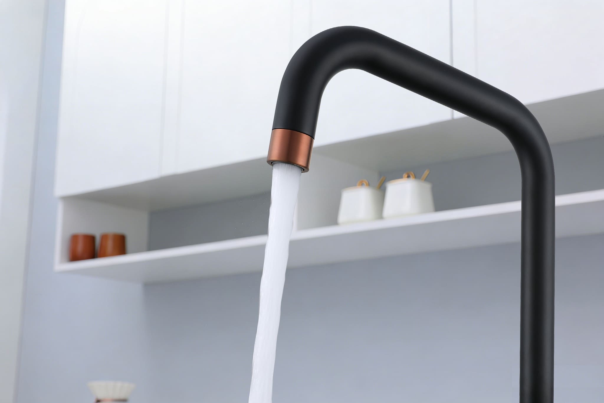 4-in-1 Fohen Fedina Touch - Matt Black & Rose Gold Accents
