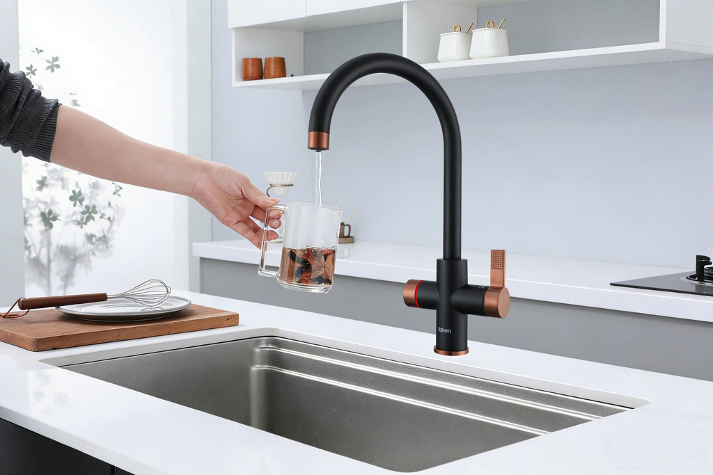 4-in-1 Fohen Fervente Touch - Matt Black with Rose Gold Accents