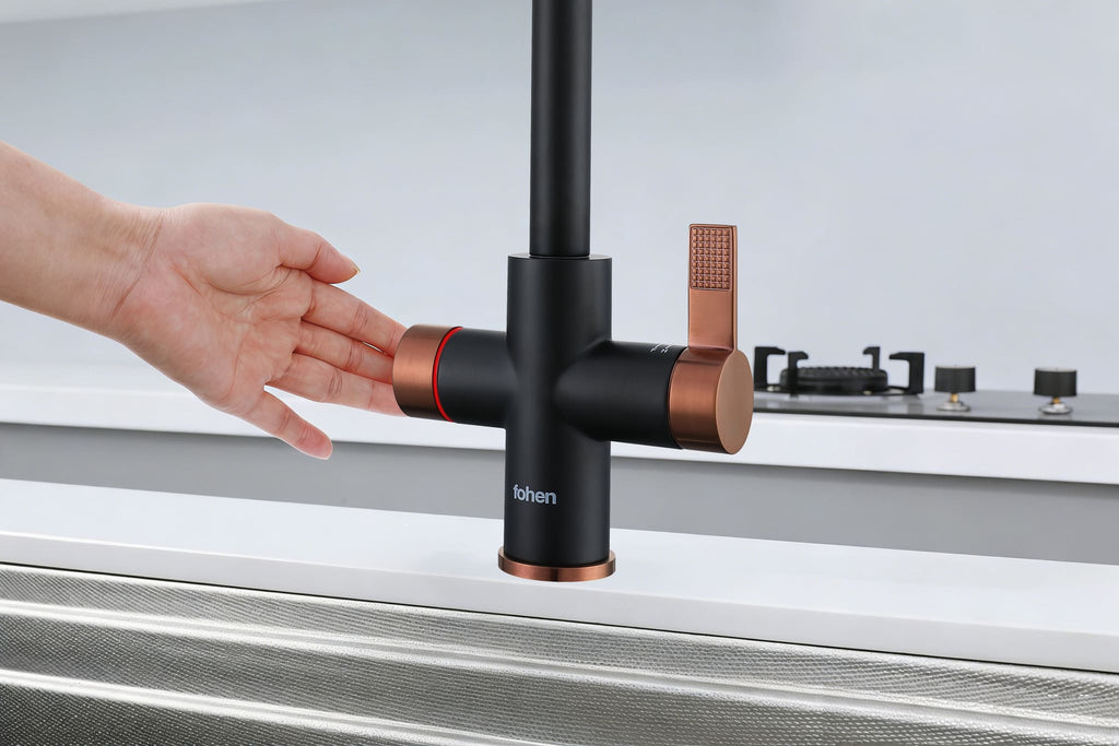 4-in-1 Fohen Fedina Touch - Matt Black & Rose Gold Accents