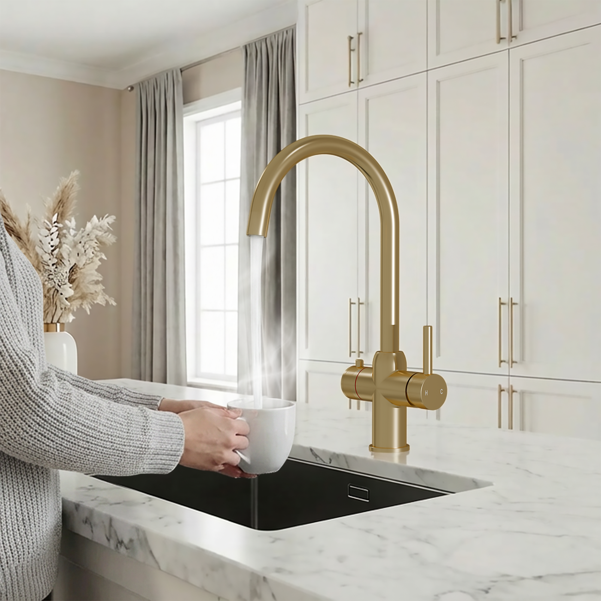 3-in-1 Fohen Enos - Brushed Brass