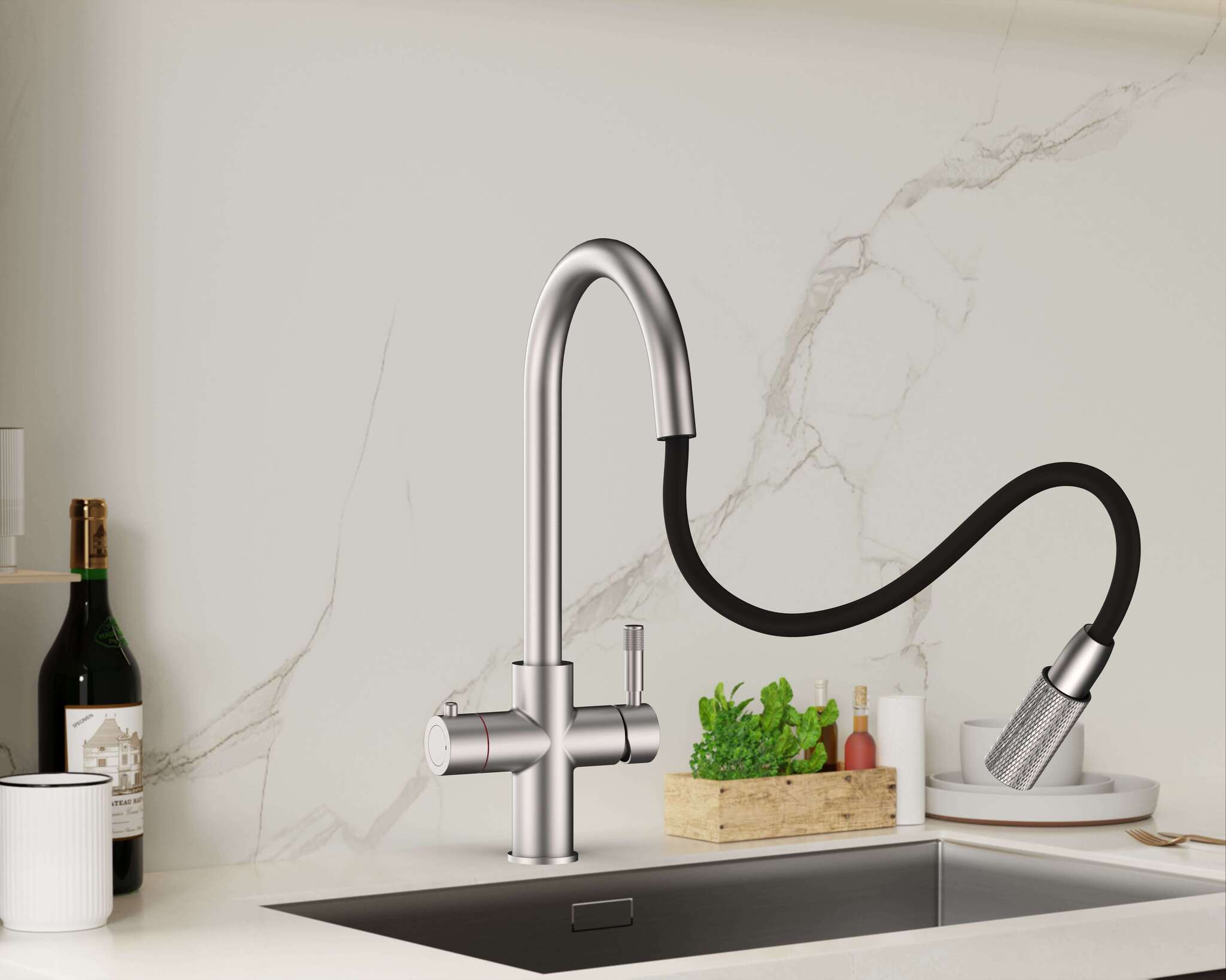 4-in-1 Hanström Flex Pro - Brushed Nickel