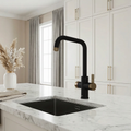 4-in-1 Fohen Fedina Touch - Matt Black & Patinated Brass Accents