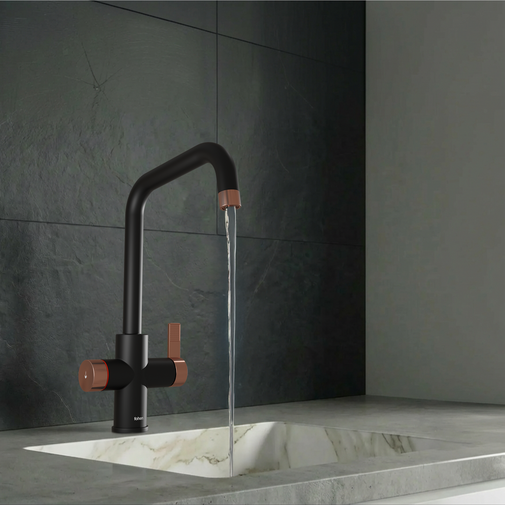 4-in-1 Fohen Fedina Touch - Matt Black & Rose Gold Accents