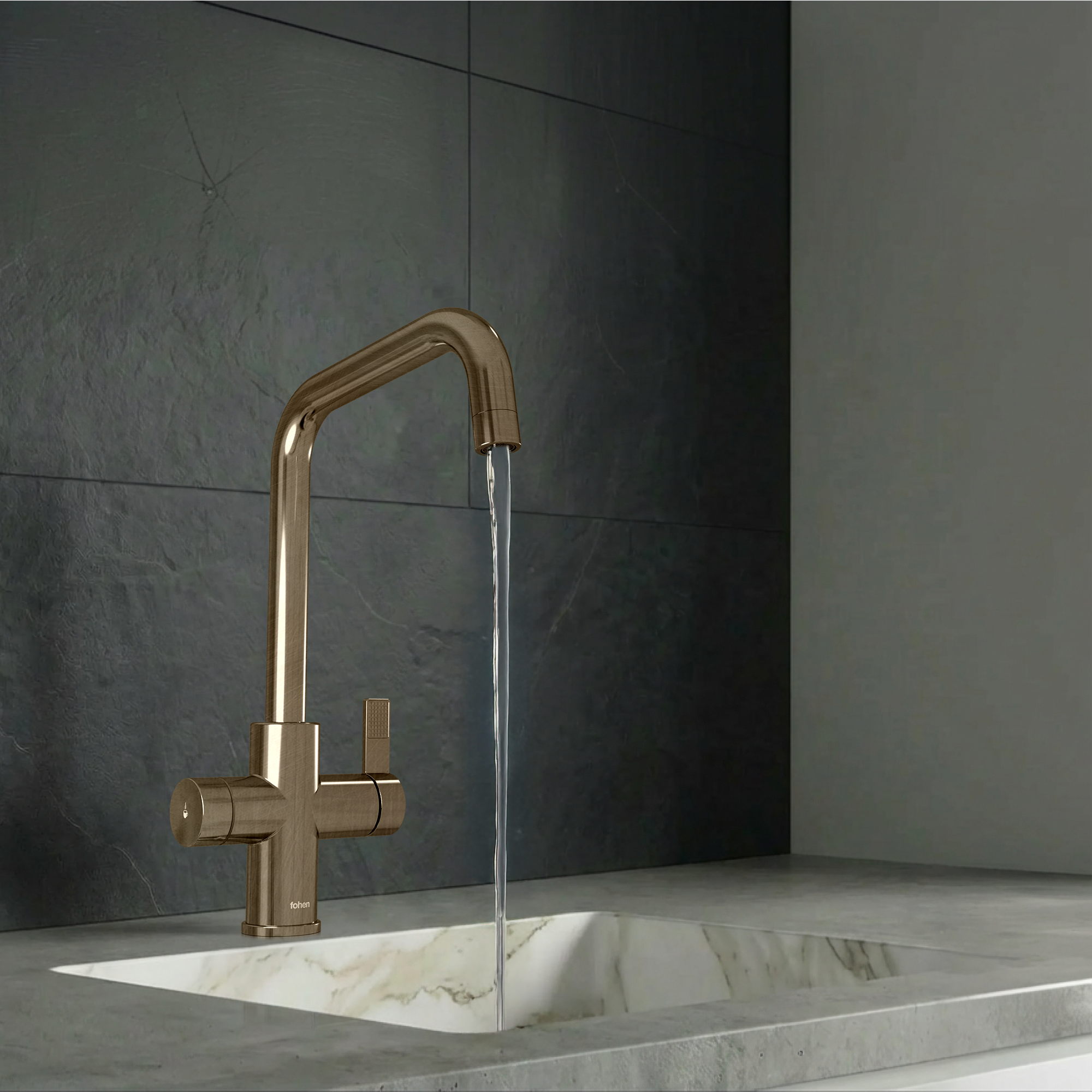 4-in-1 Fohen Fedina Touch - Patinated Brass