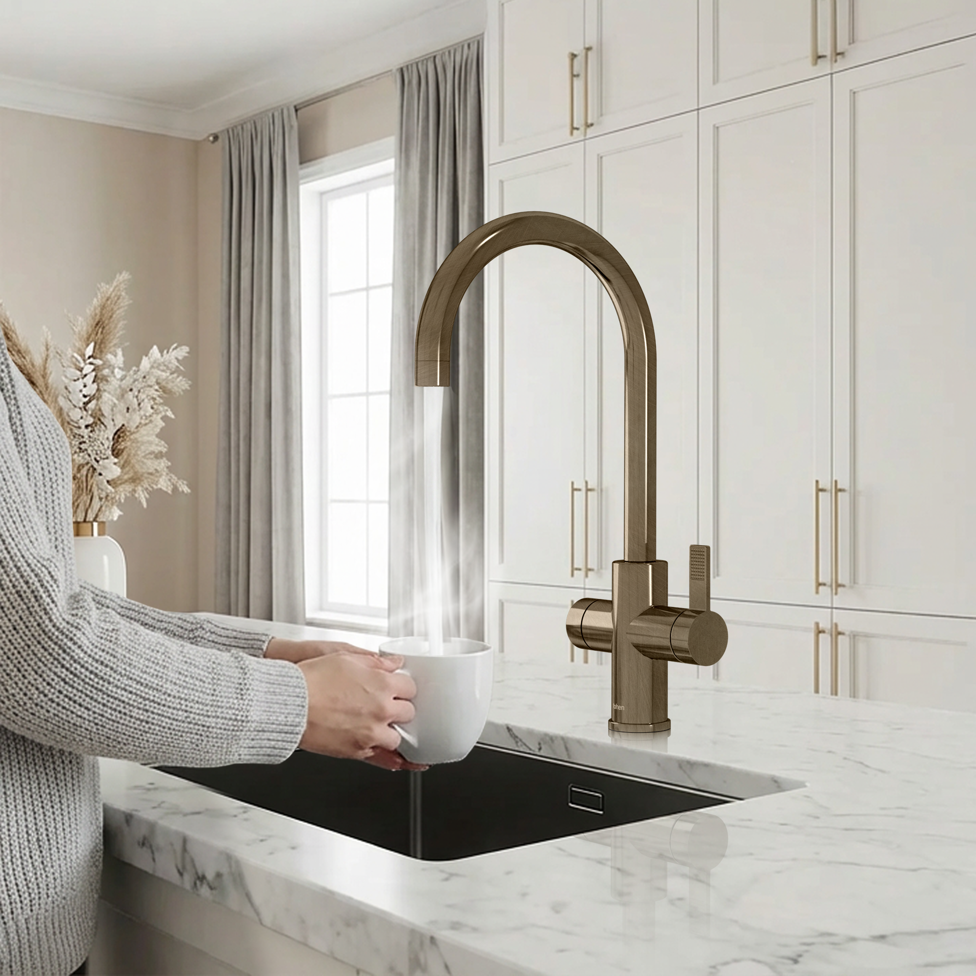 4-in-1 Fohen Fervente Touch - Patinated Brass
