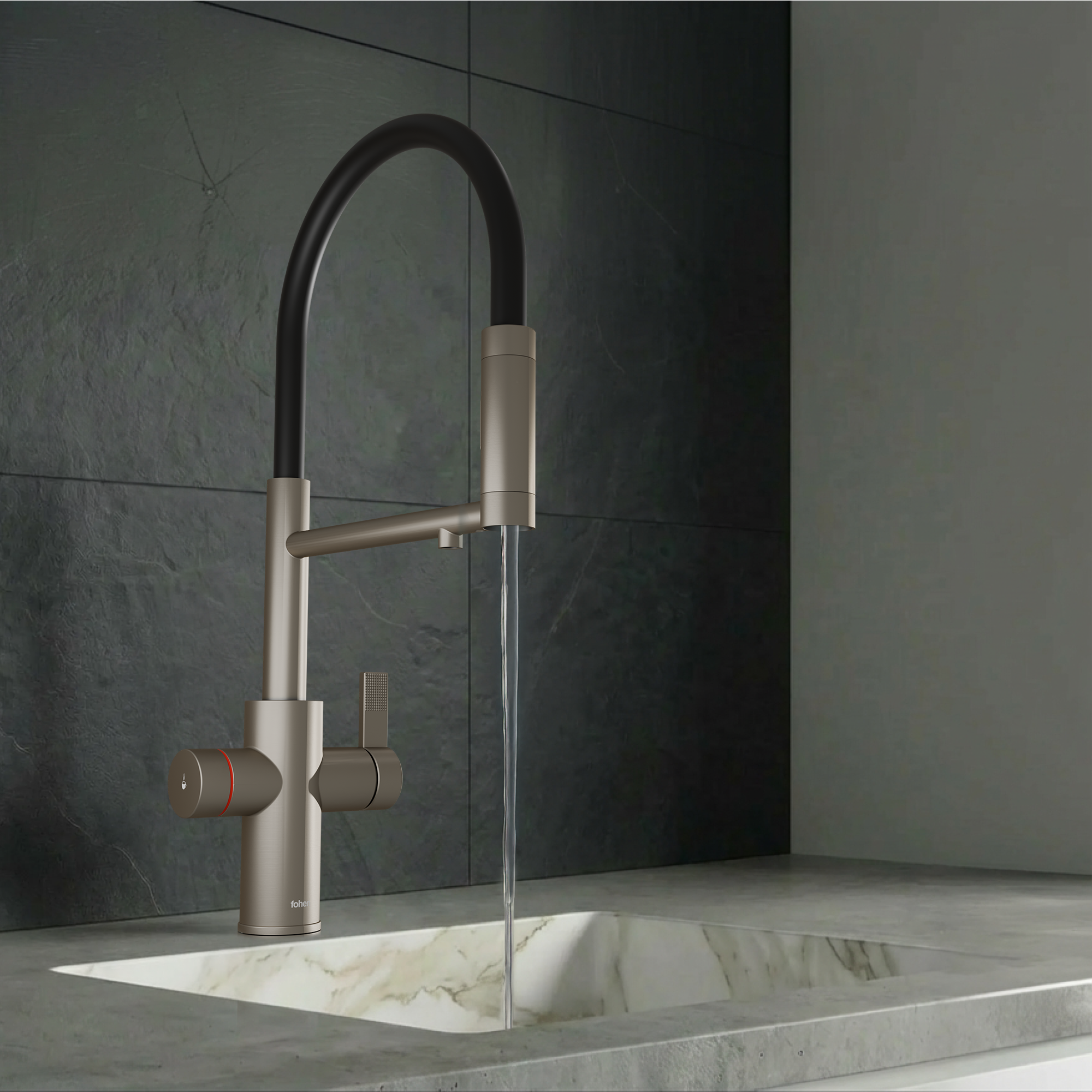 4-in-1 Fohen Flux Touch - Brushed Nickel