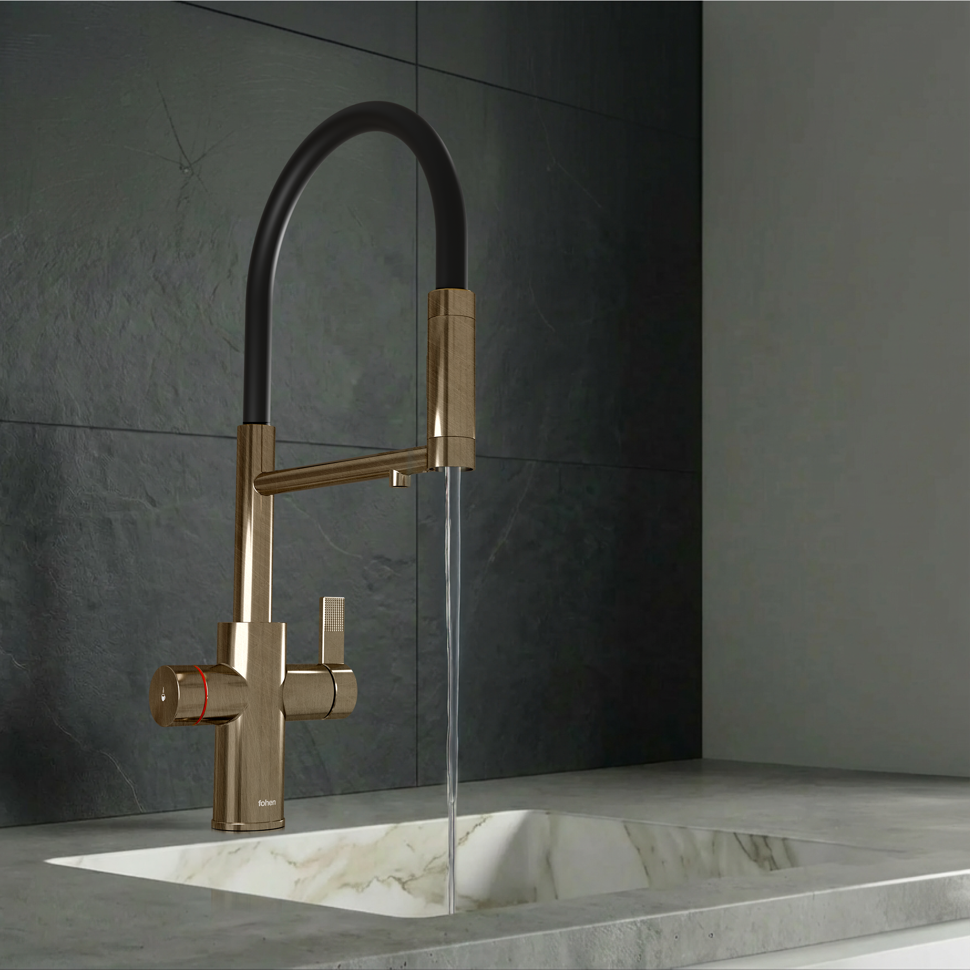 4-in-1 Fohen Flux Touch - Patinated Brass
