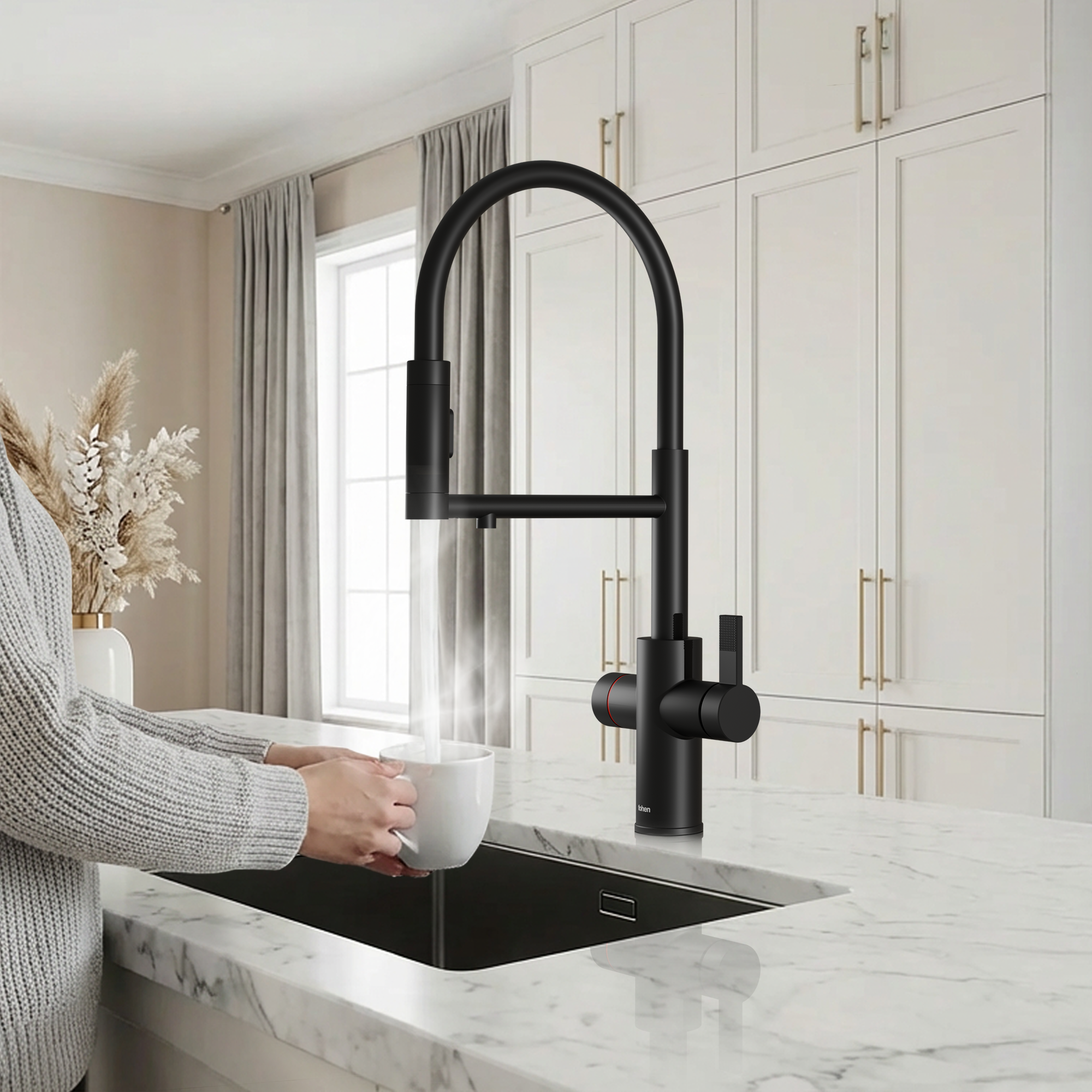4-in-1 Fohen Flux Touch - Matt Black