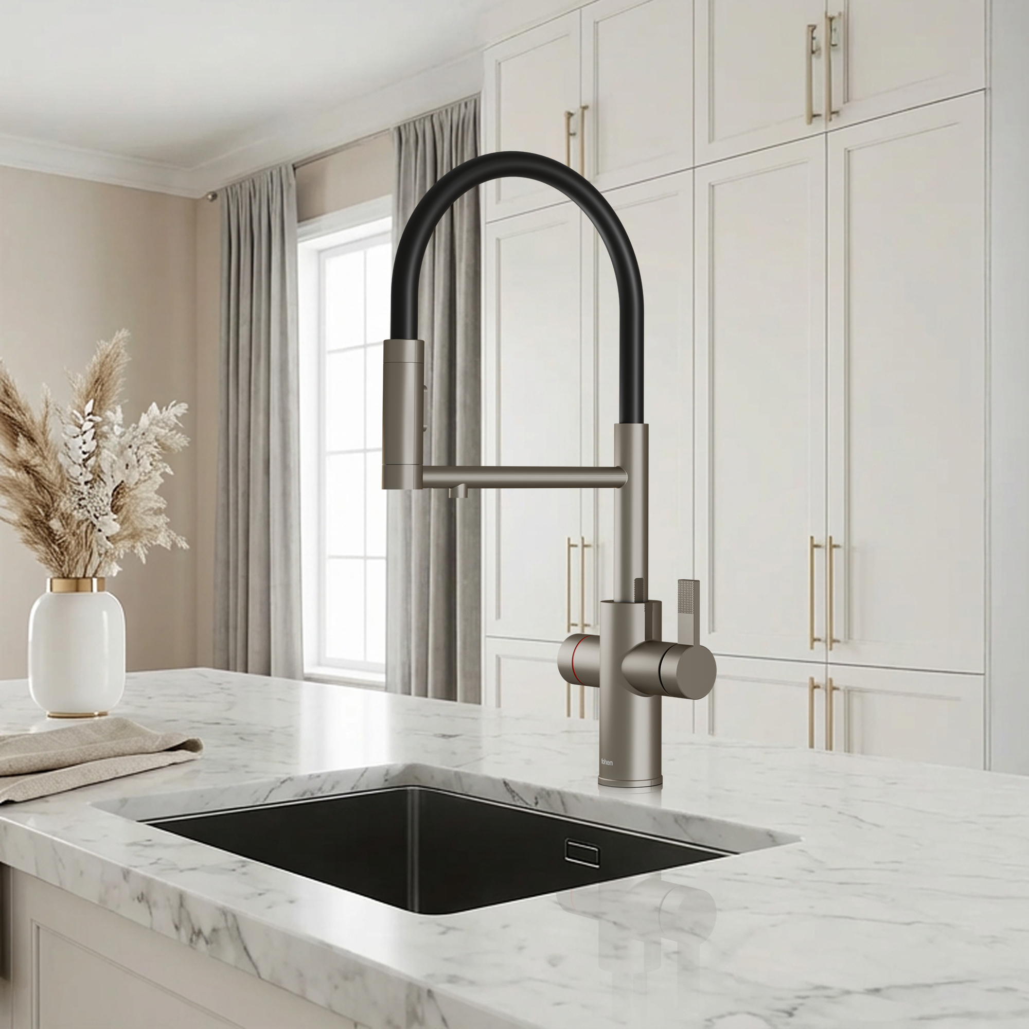 4-in-1 Fohen Flux Touch - Brushed Nickel