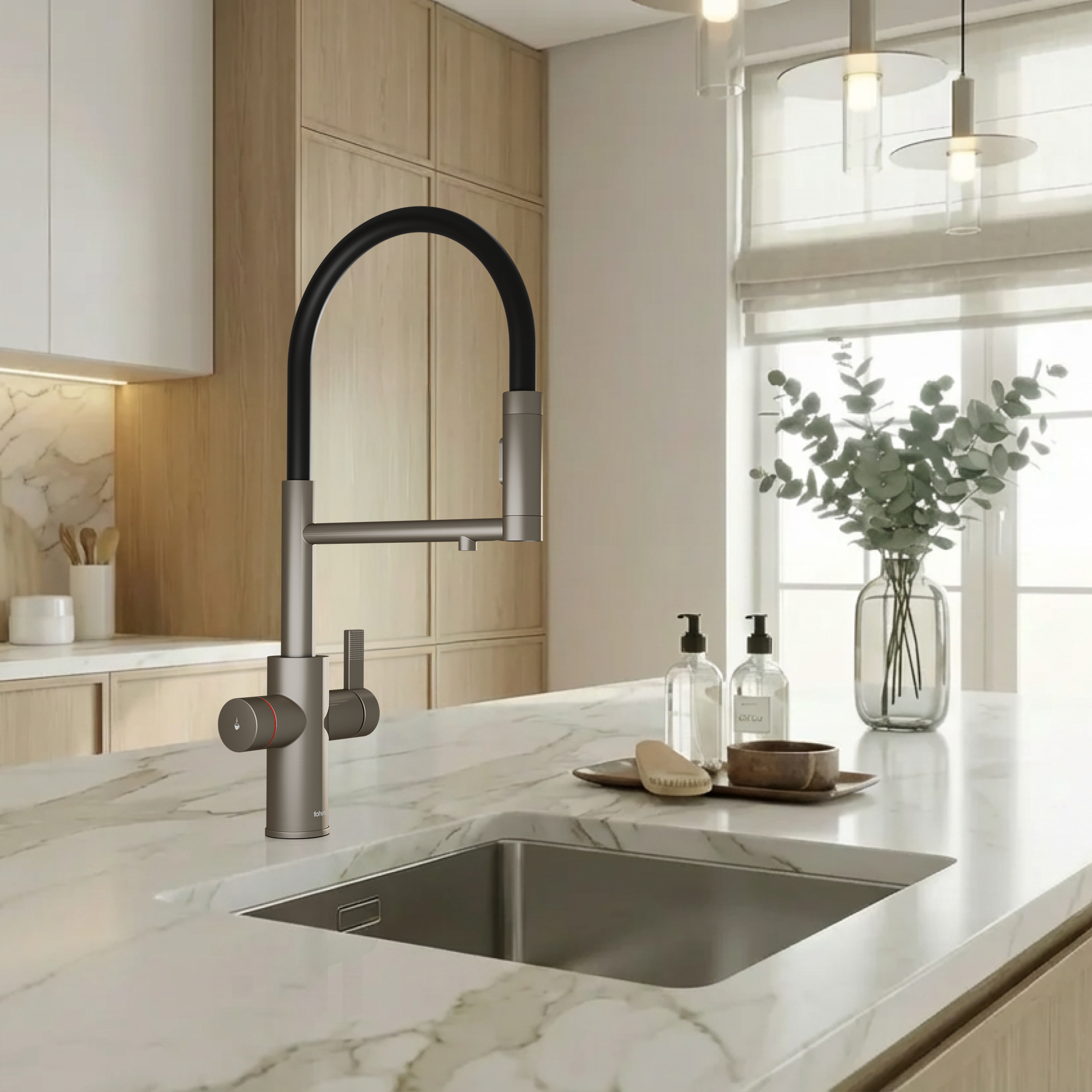 4-in-1 Fohen Flux Touch - Brushed Nickel