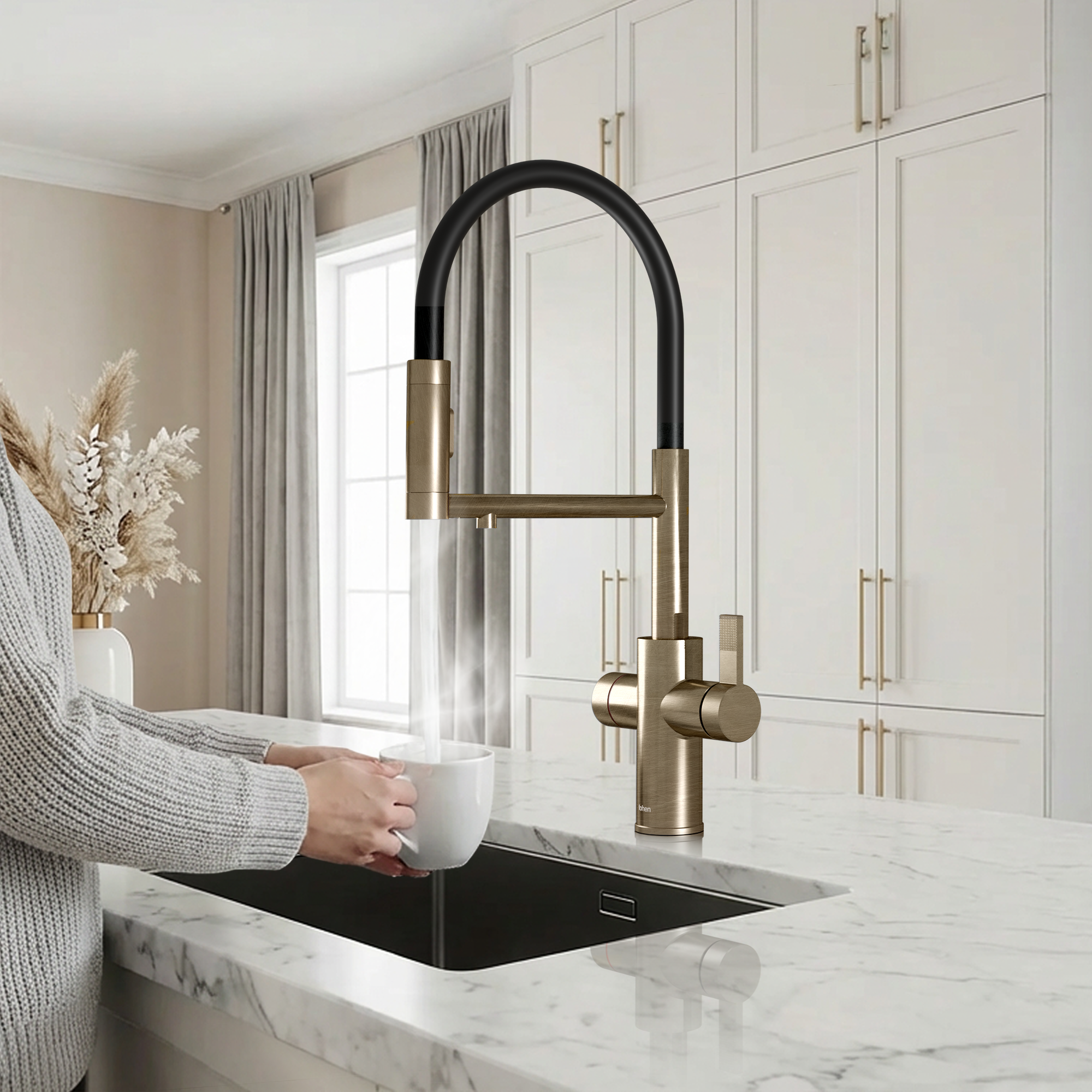 4-in-1 Fohen Flux Touch - Patinated Brass