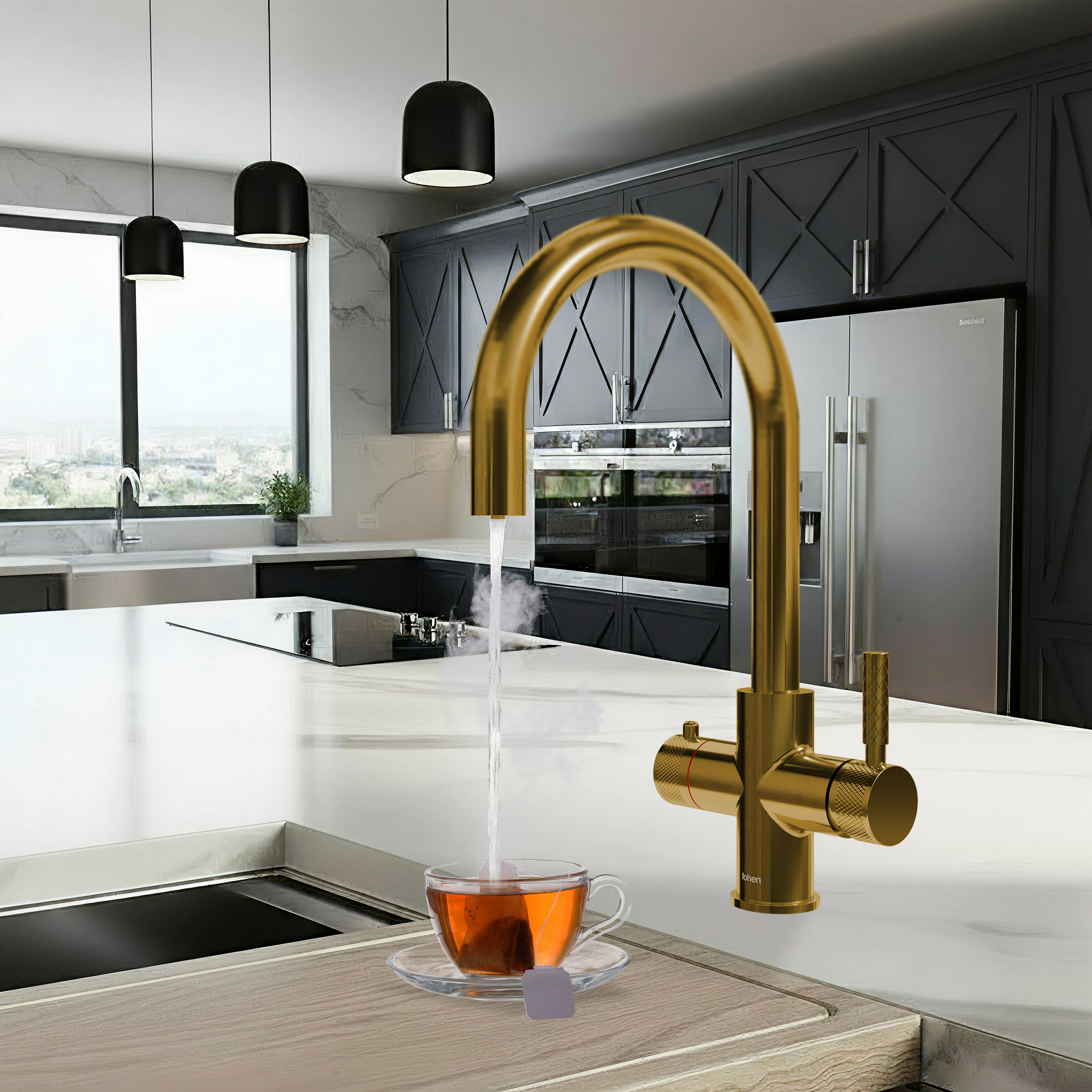 4-in-1 Fohen Flagro Pro - Brushed Zirconium Gold