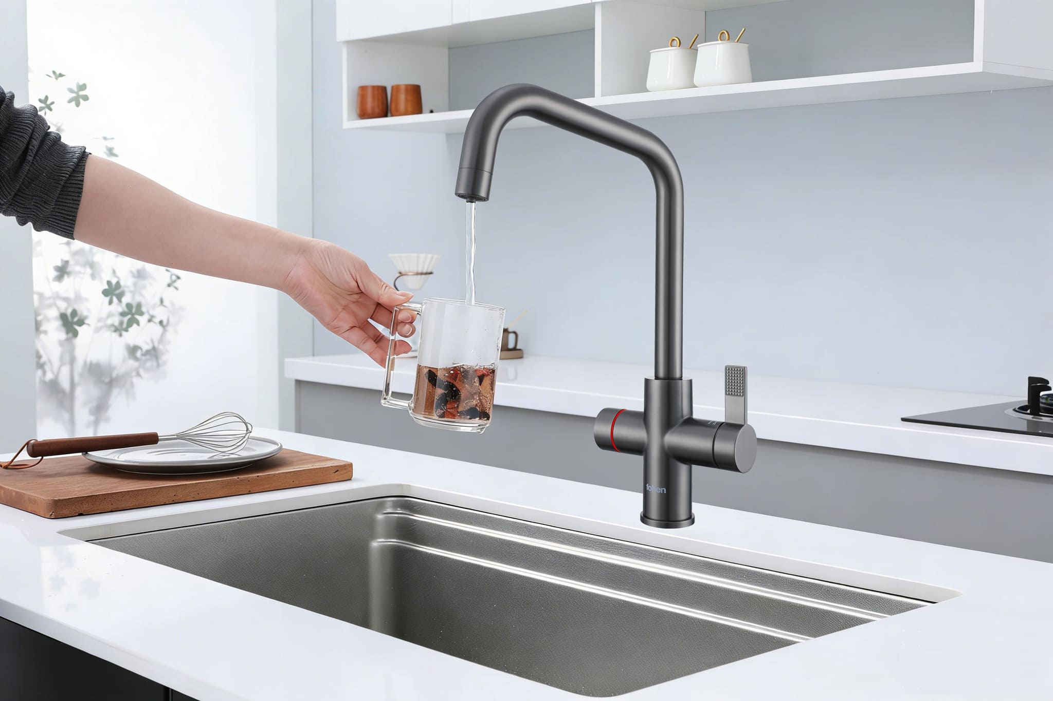 4-in-1 Fohen Fedina Touch - Brushed Gunmetal