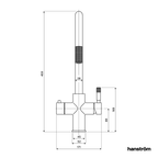4-in-1 Hanström Flex Pro - Brushed Nickel