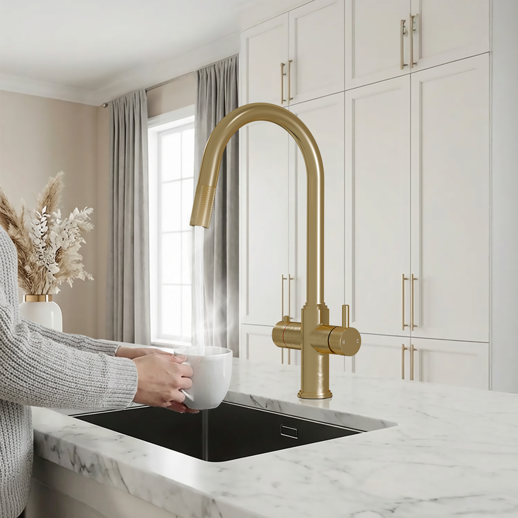 4-in-1 Fohen Kyros Pull Out - Brushed Brass
