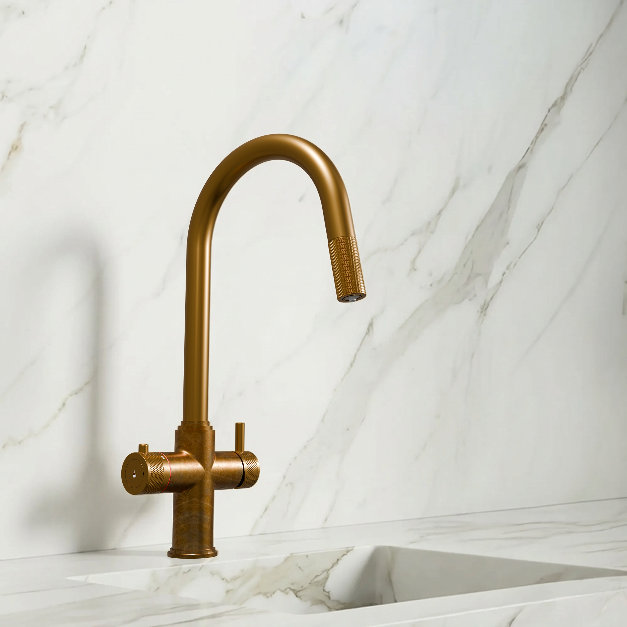 4-in-1 Fohen Kyros Pull Out - Aged Brass