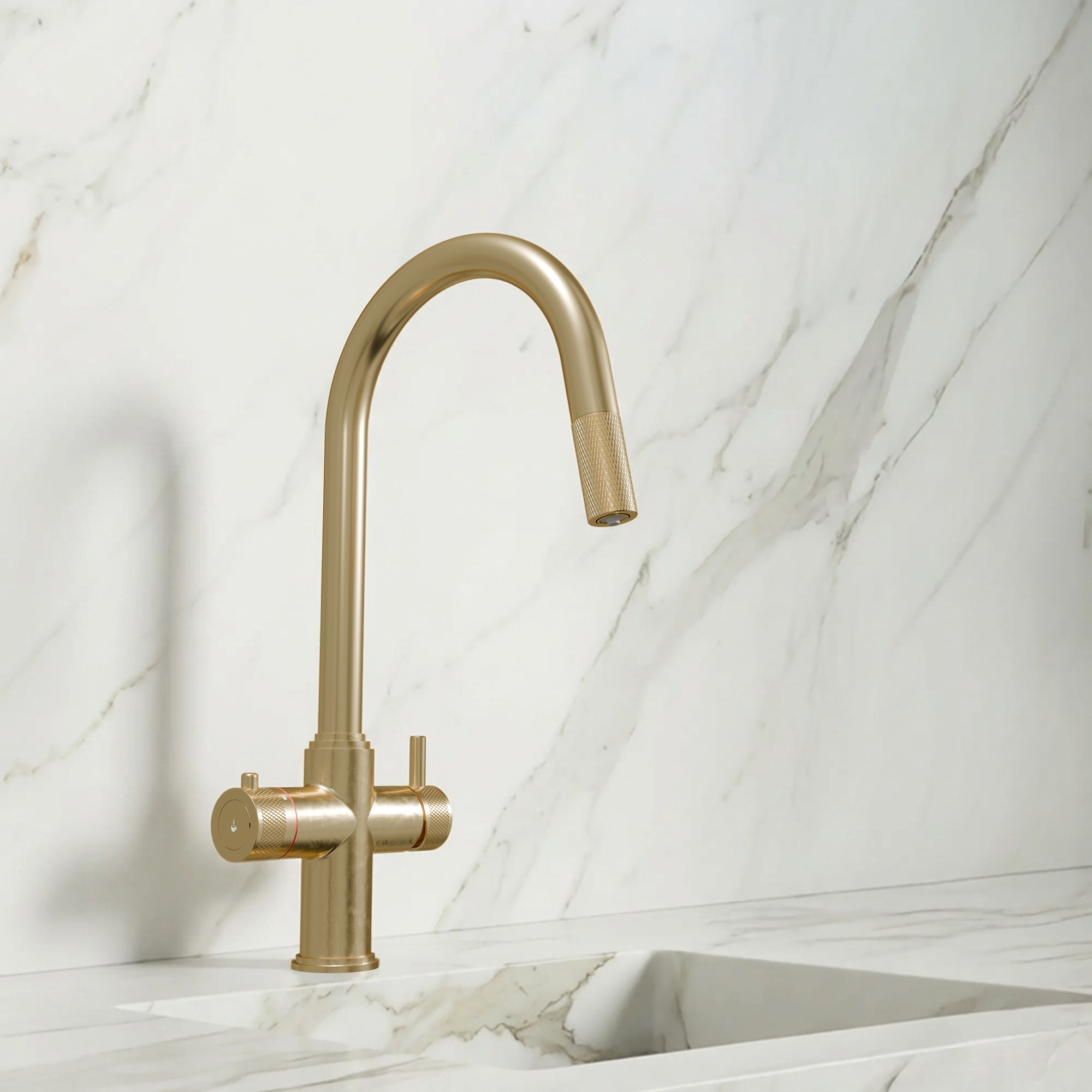 4-in-1 Fohen Kyros Pull Out - Brushed Brass