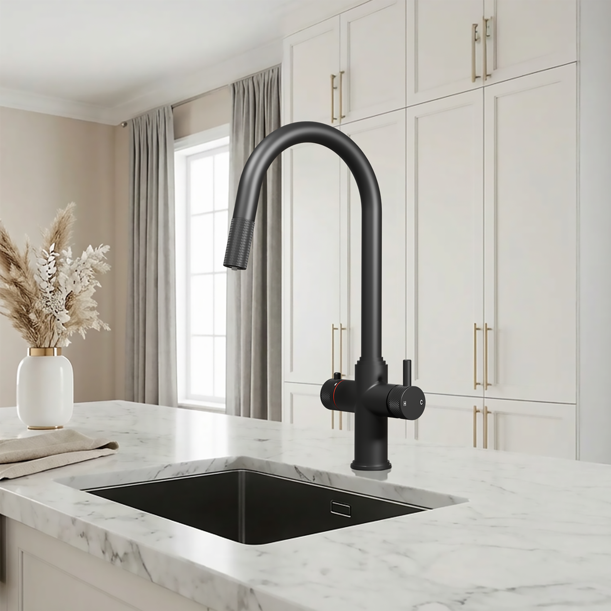 4-in-1 Fohen Kyros Pull Out - Matt Black