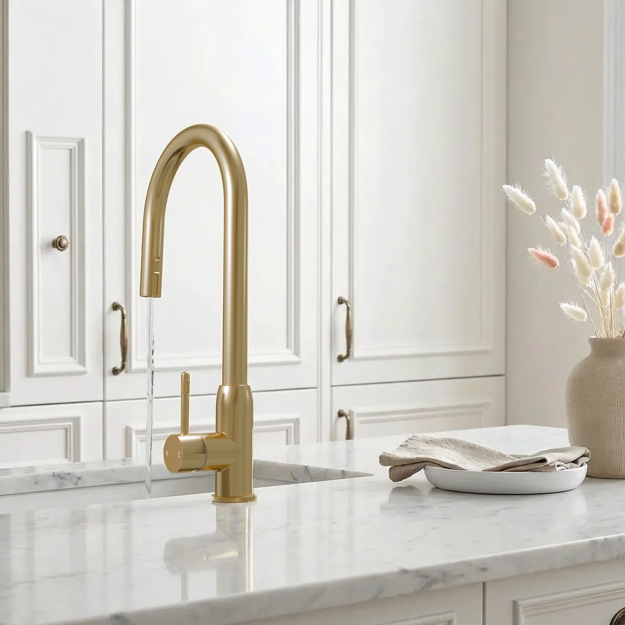 2-in-1 Fohen Lesse - Brushed Brass