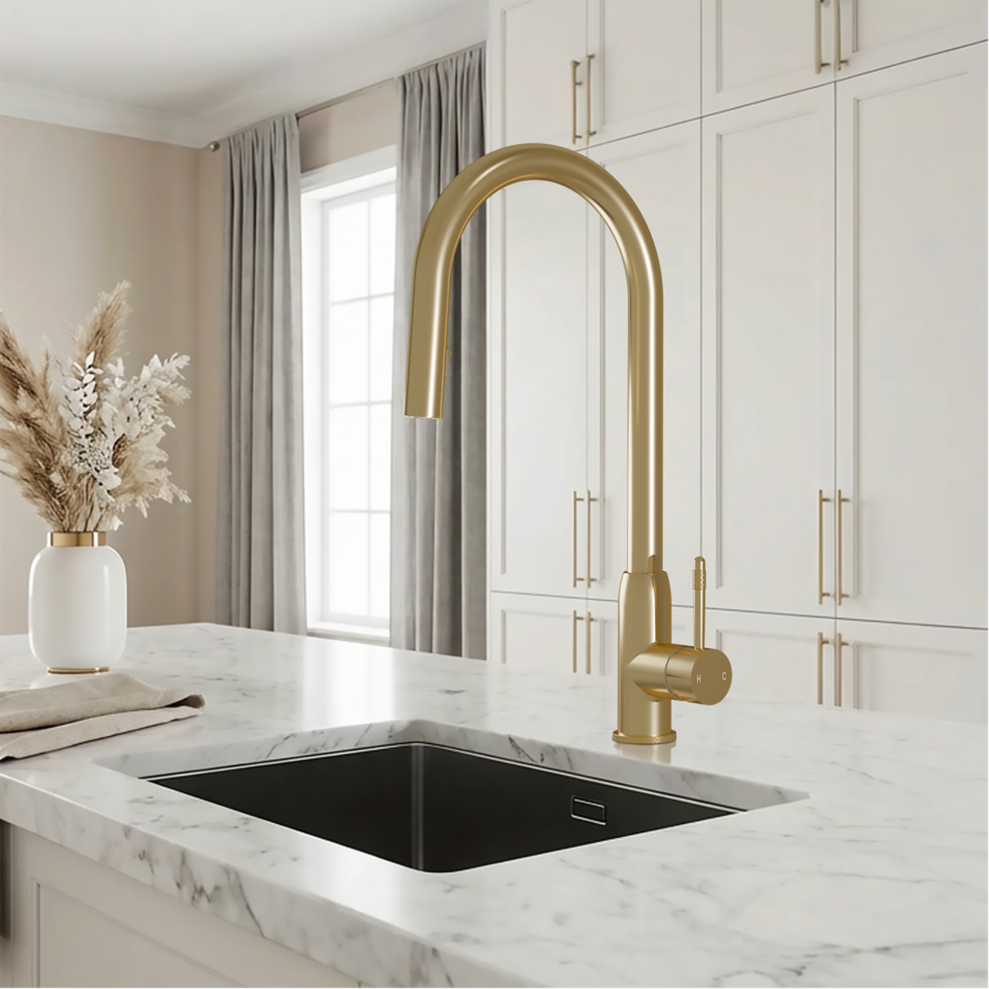 Image of Fohen Lesse 2-in-1 Brushed Brass