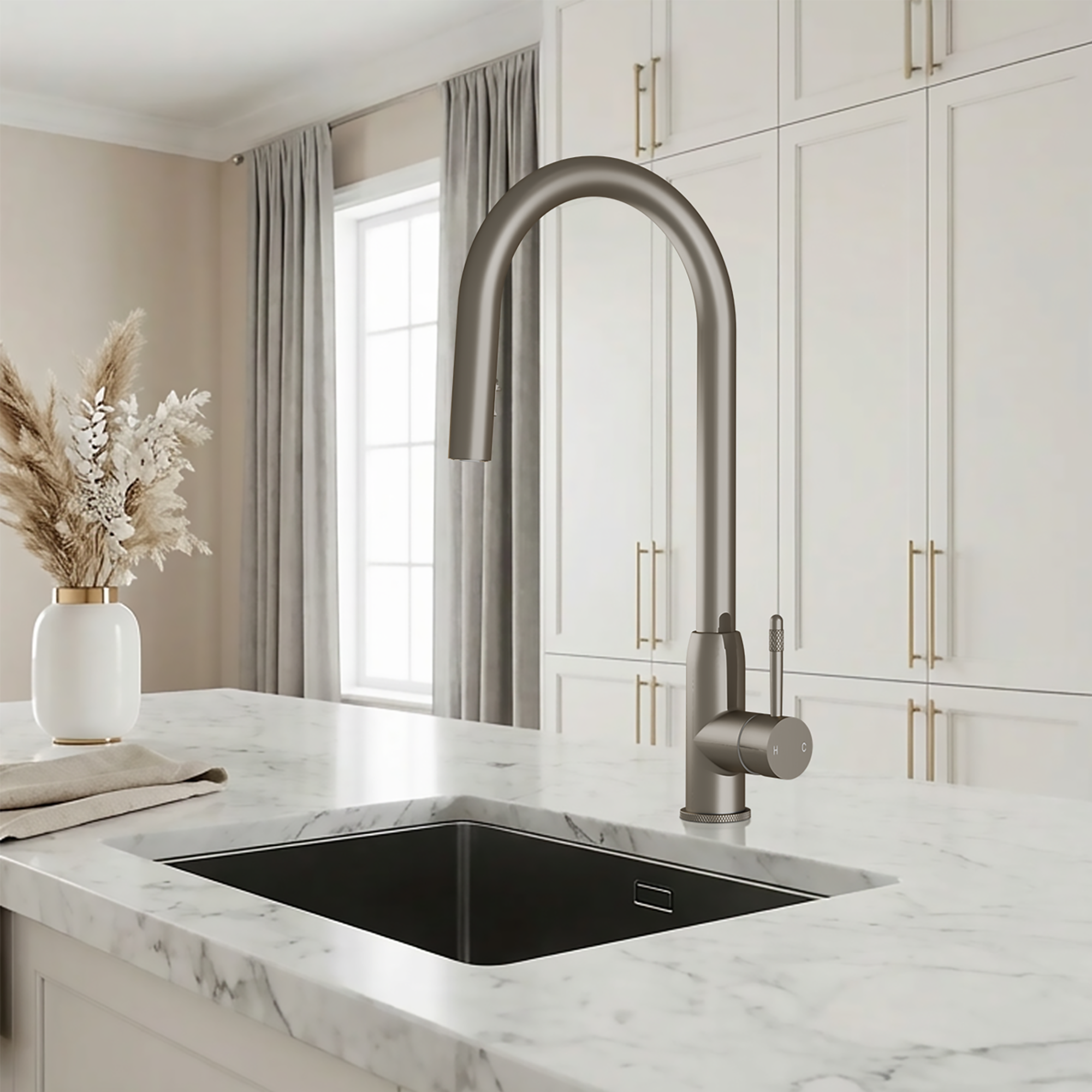 2-in-1 Fohen Lesse - Brushed Nickel