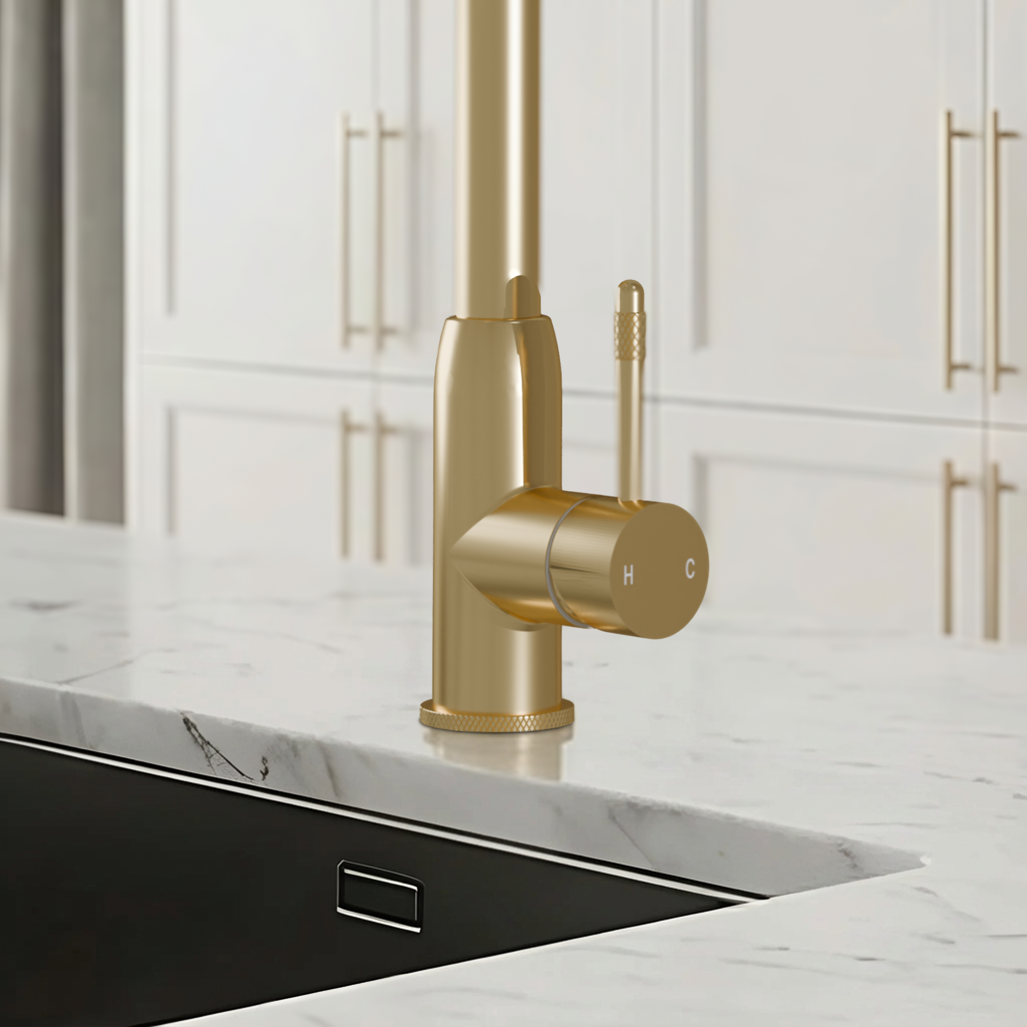 Image of Fohen Lesse 2-in-1 Brushed Brass