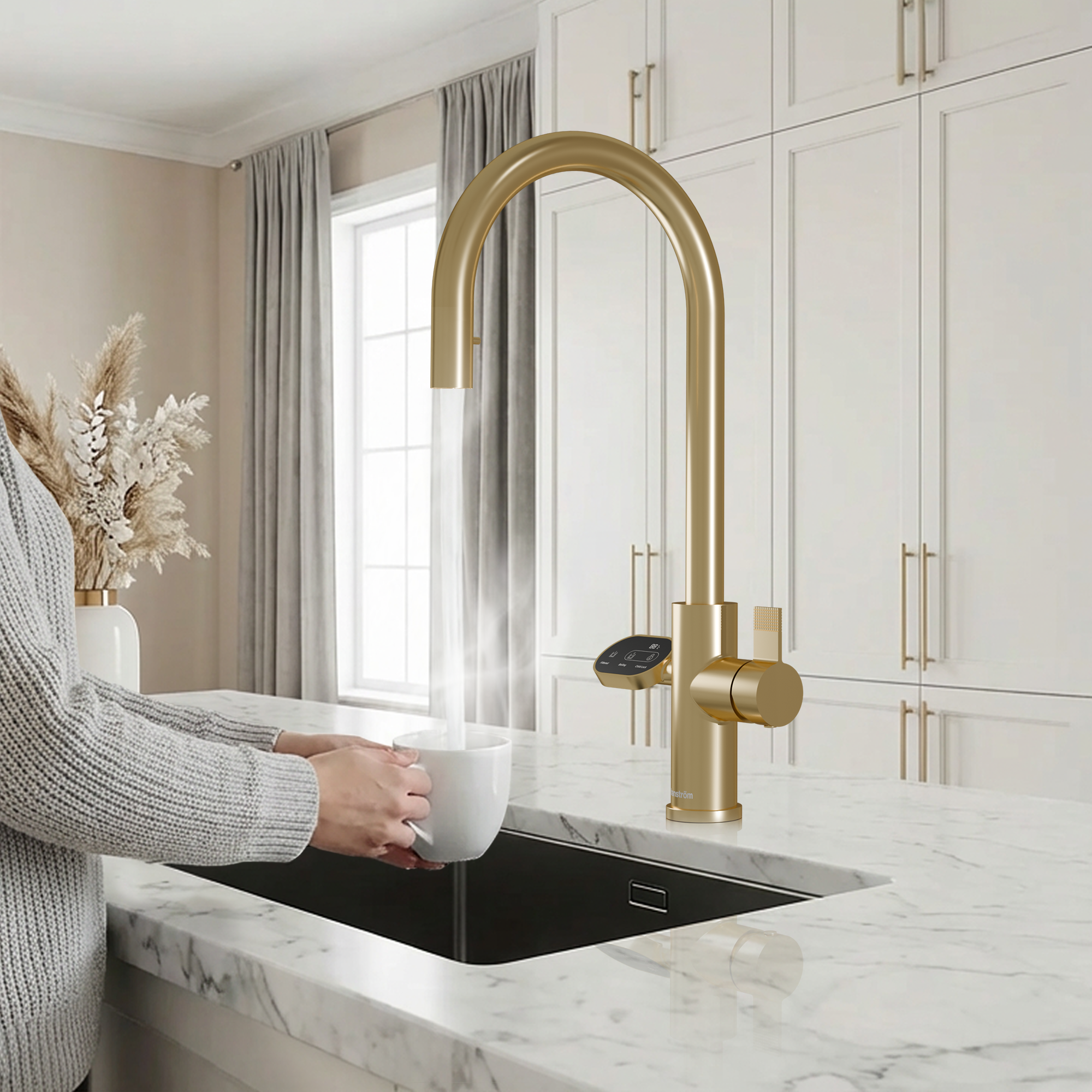 4-in-1 Hanström Nexa Digital Pullout - Brushed Gold