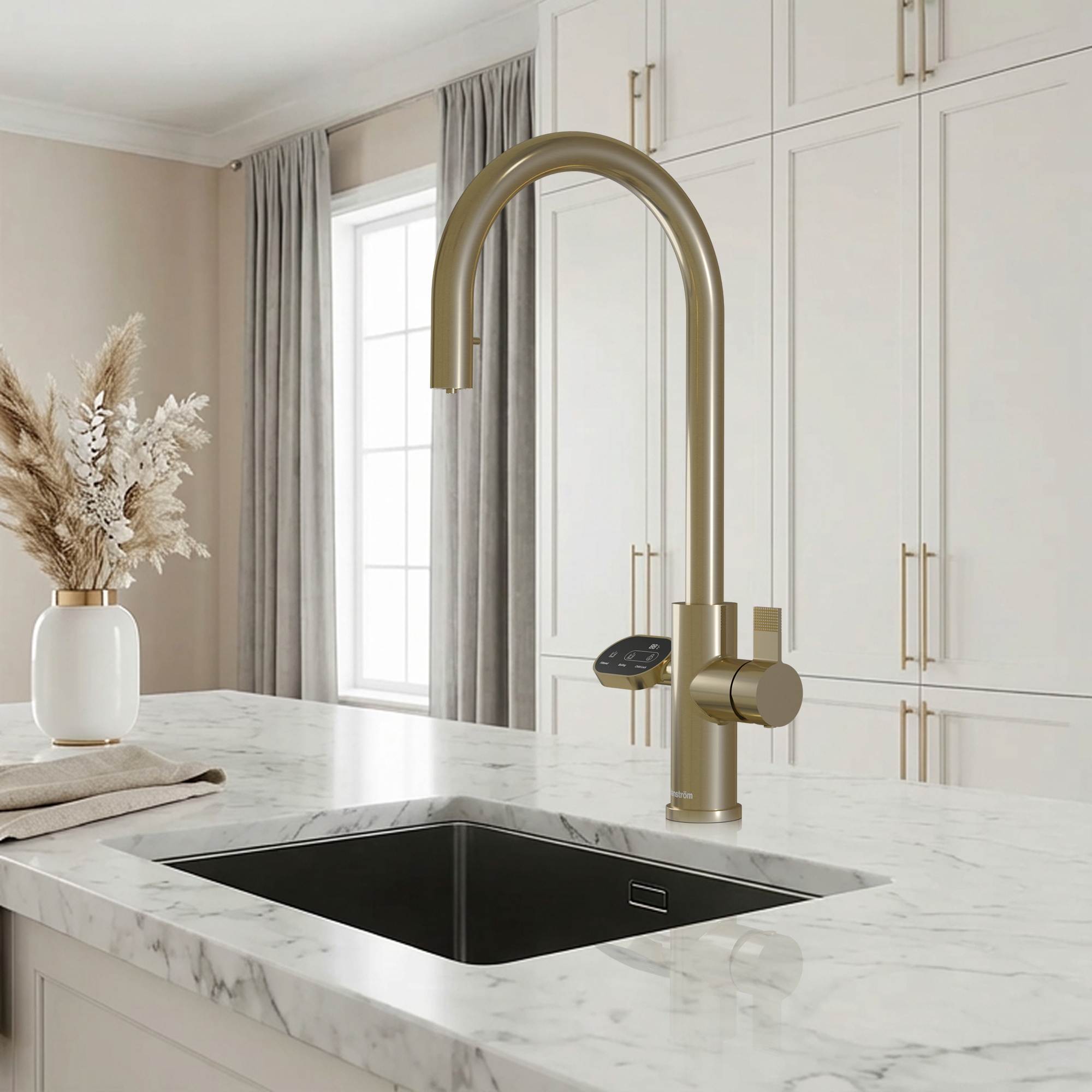 4-in-1 Hanström Nexa Digital Pullout - Brushed Brass