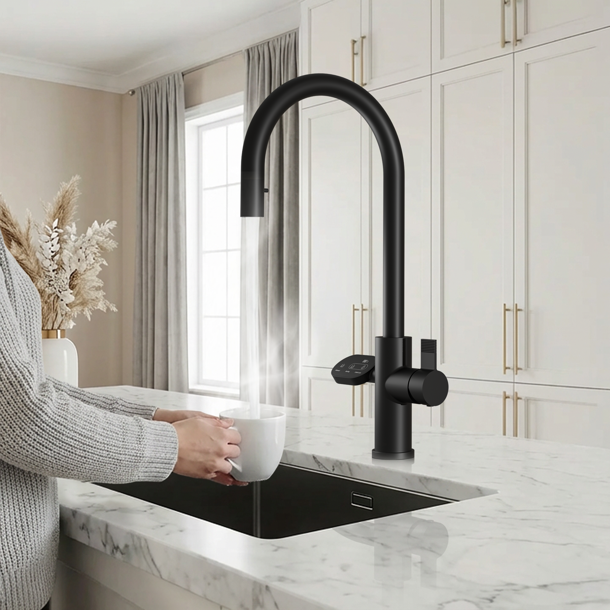 4-in-1 Hanström Nexa Digital Pullout - Matt Black