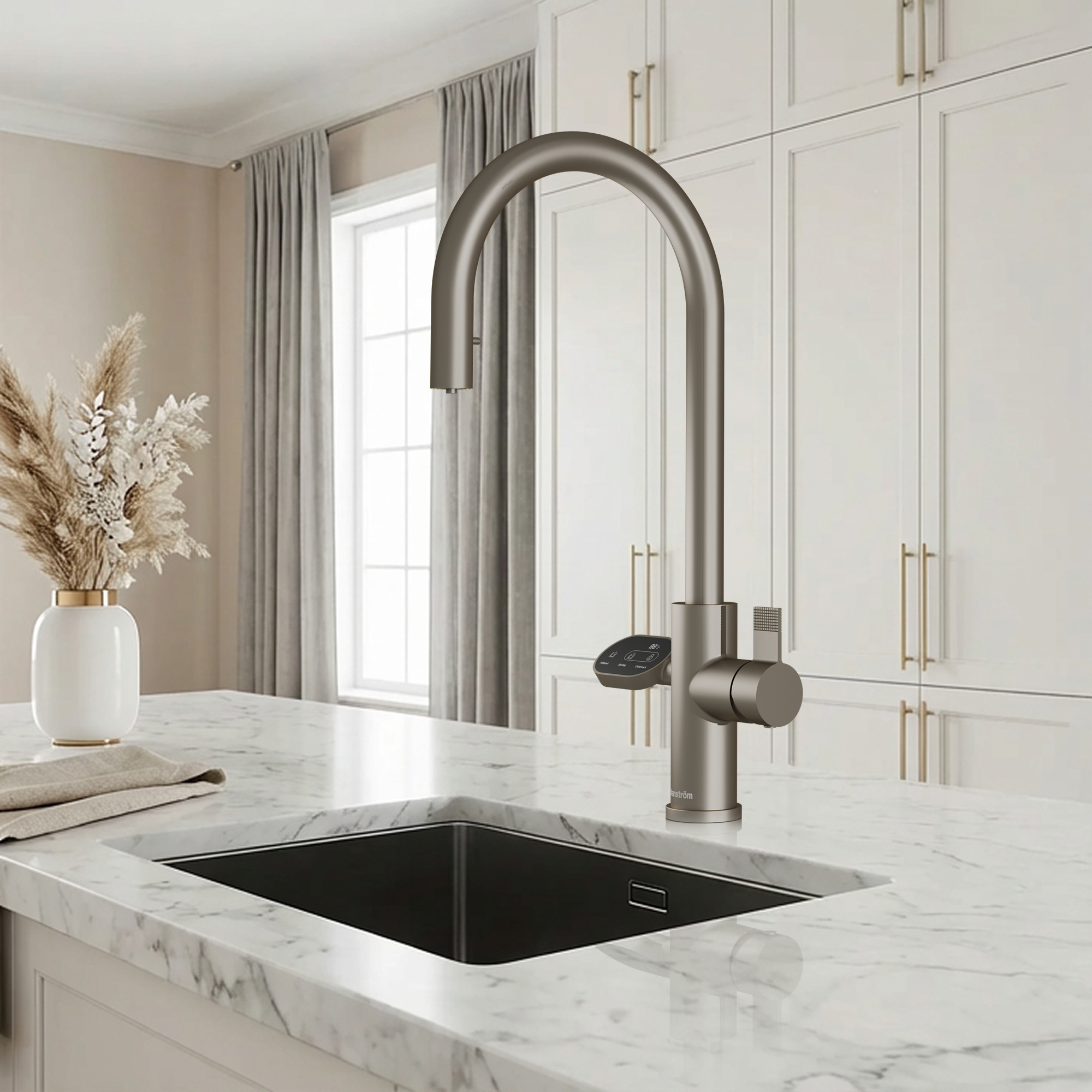 4-in-1 Hanström Nexa Digital Pullout - Brushed Nickel