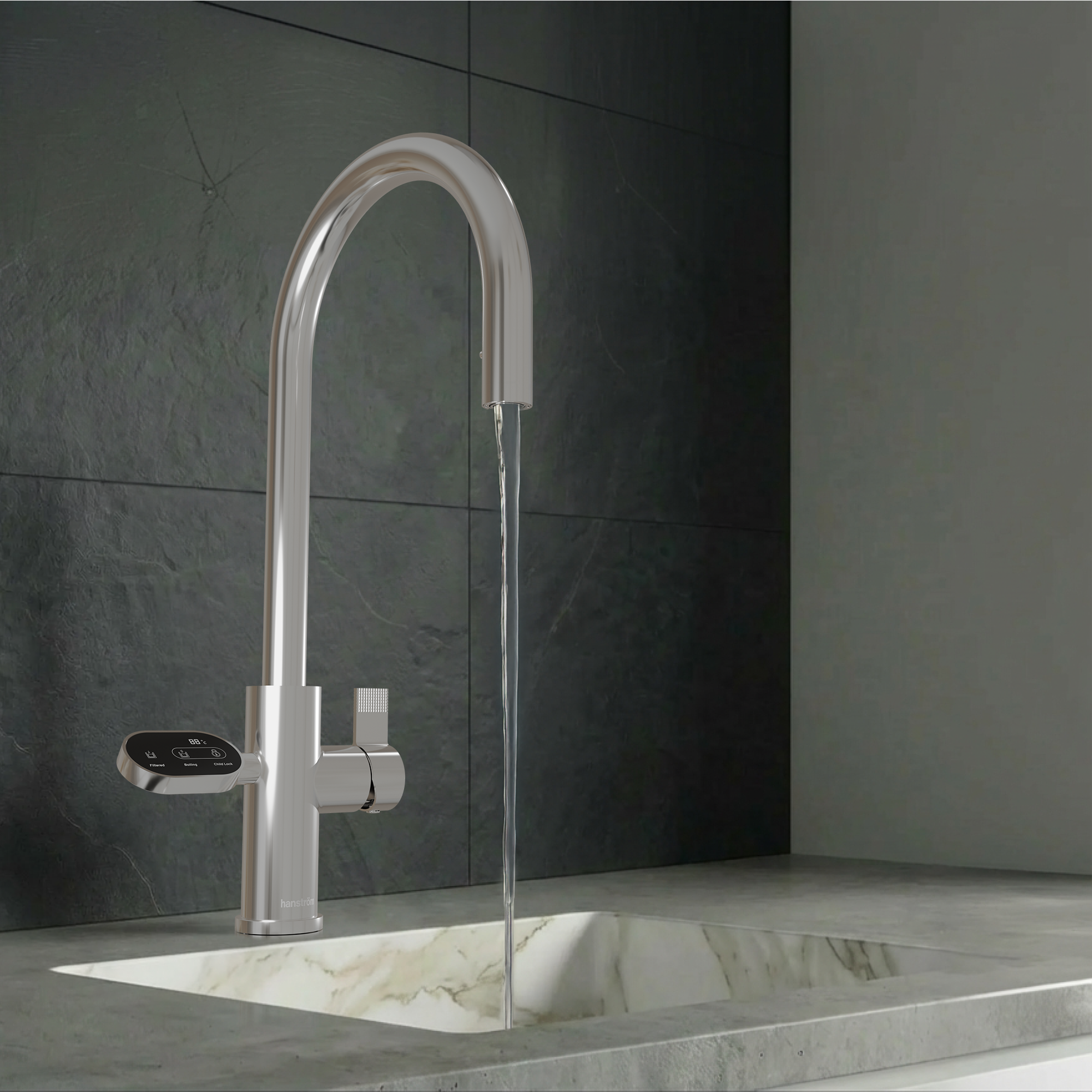 4-in-1 Hanström Nexa Digital Pullout - Chrome