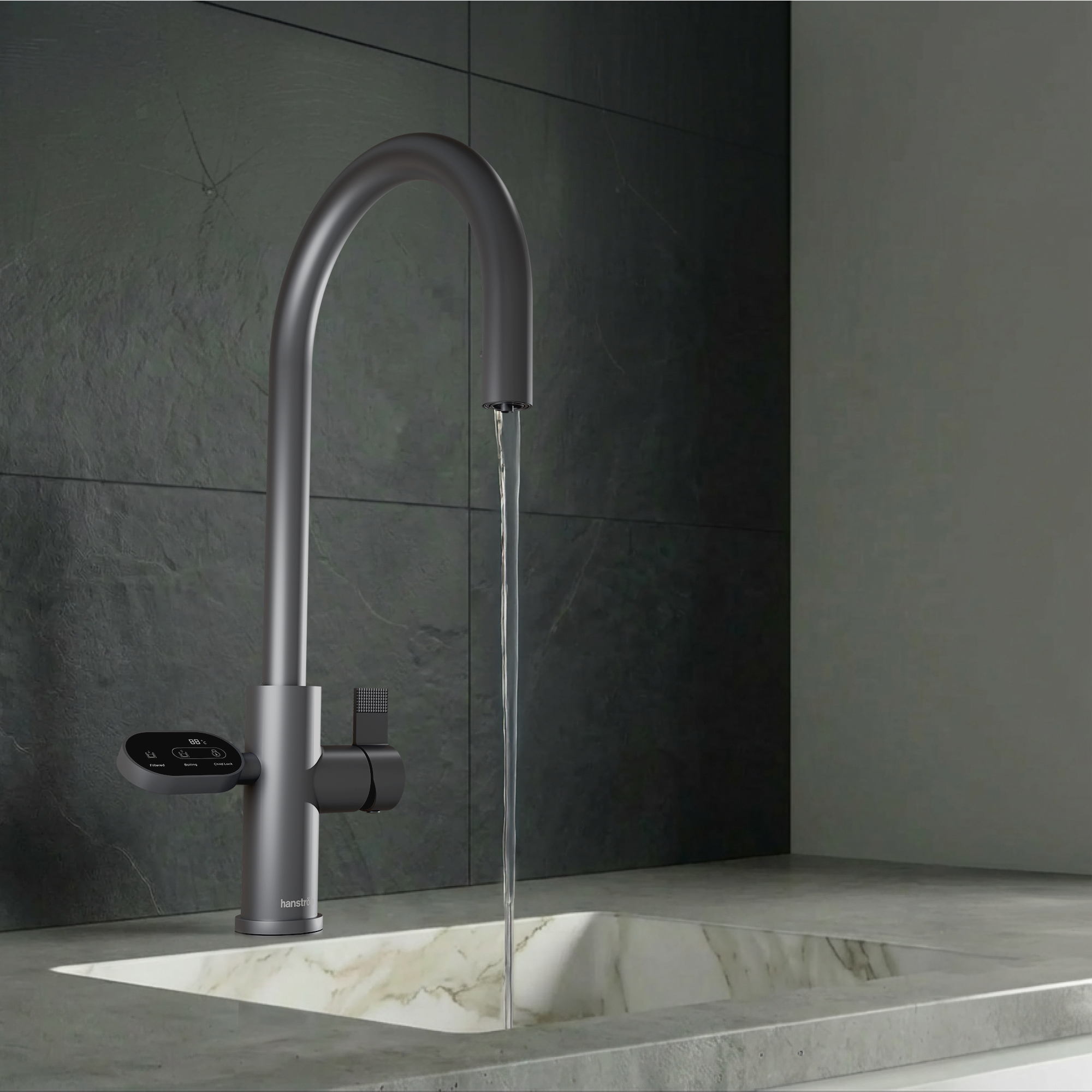 4-in-1 Hanström Nexa Digital Pullout - Brushed Gunmetal