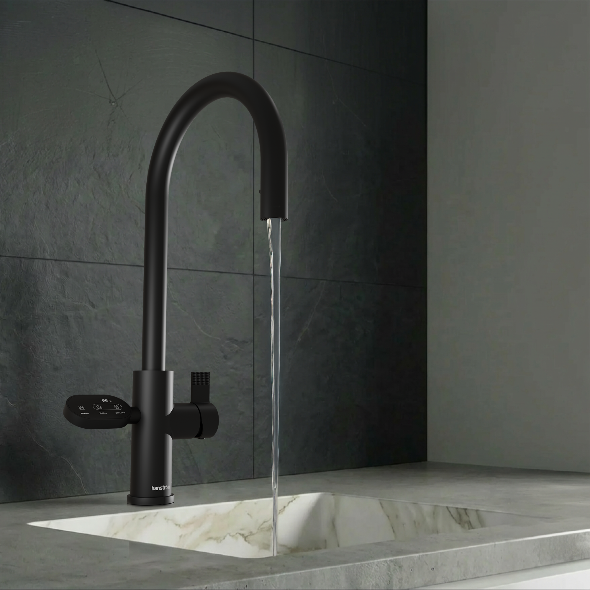 4-in-1 Hanström Nexa Digital Pullout - Matt Black