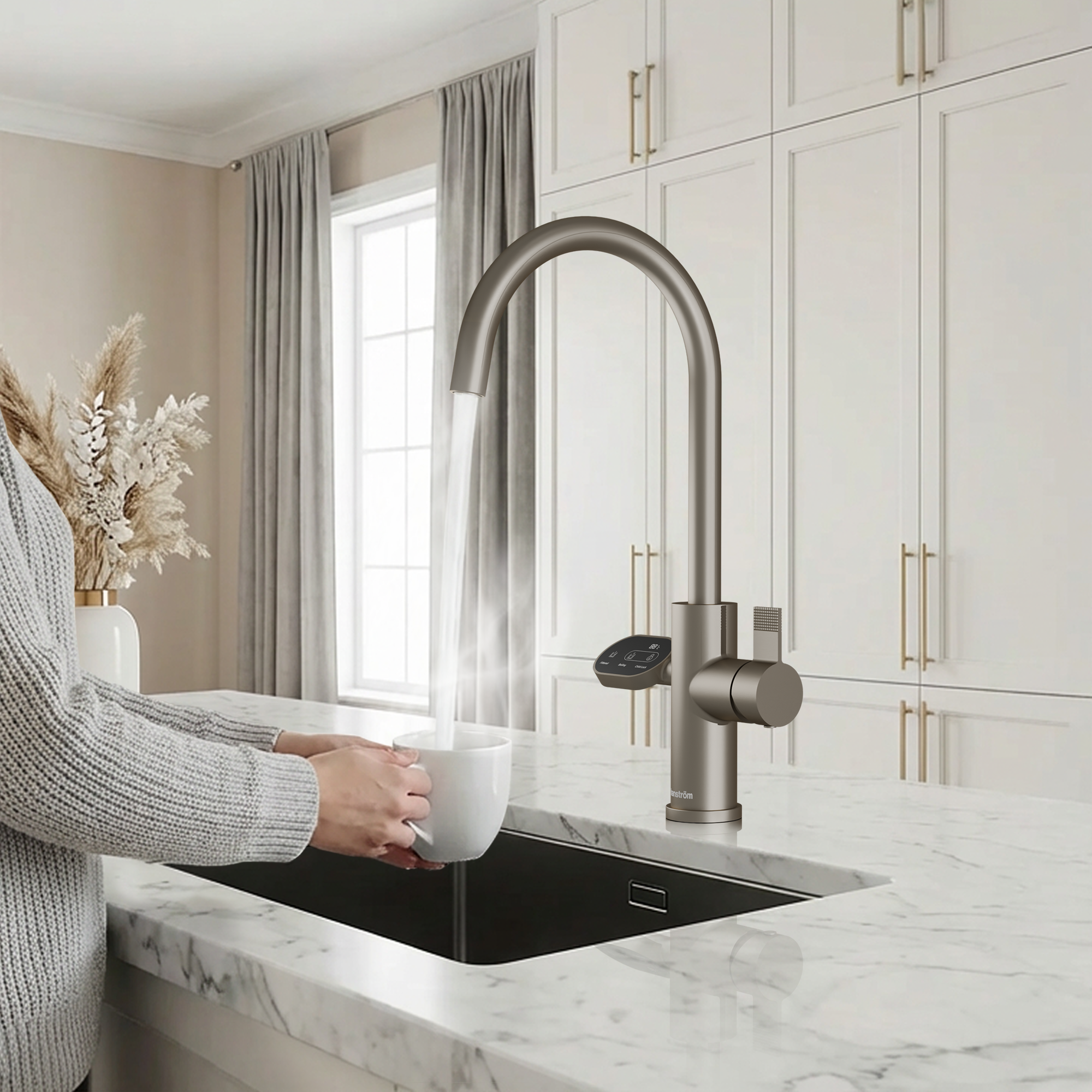 4-in-1 Hanström Nexa Digital - Brushed Nickel