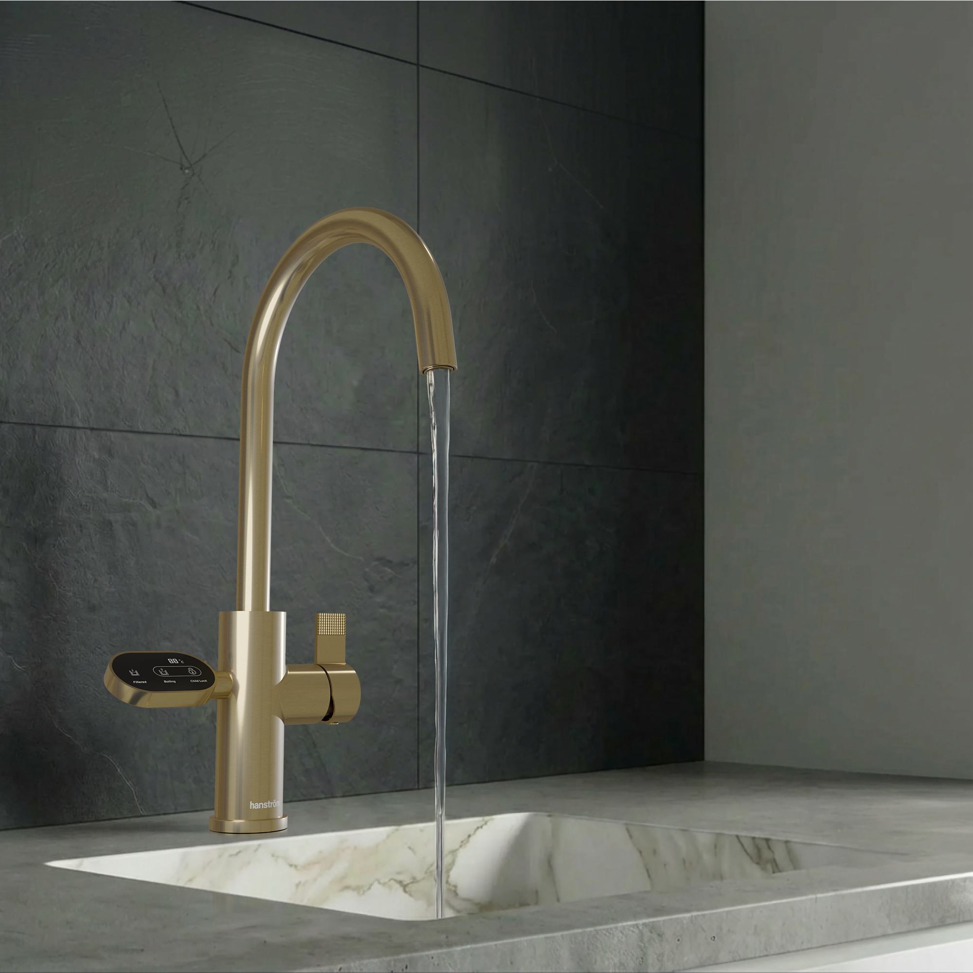 4-in-1 Hanström Nexa Digital - Brushed Brass