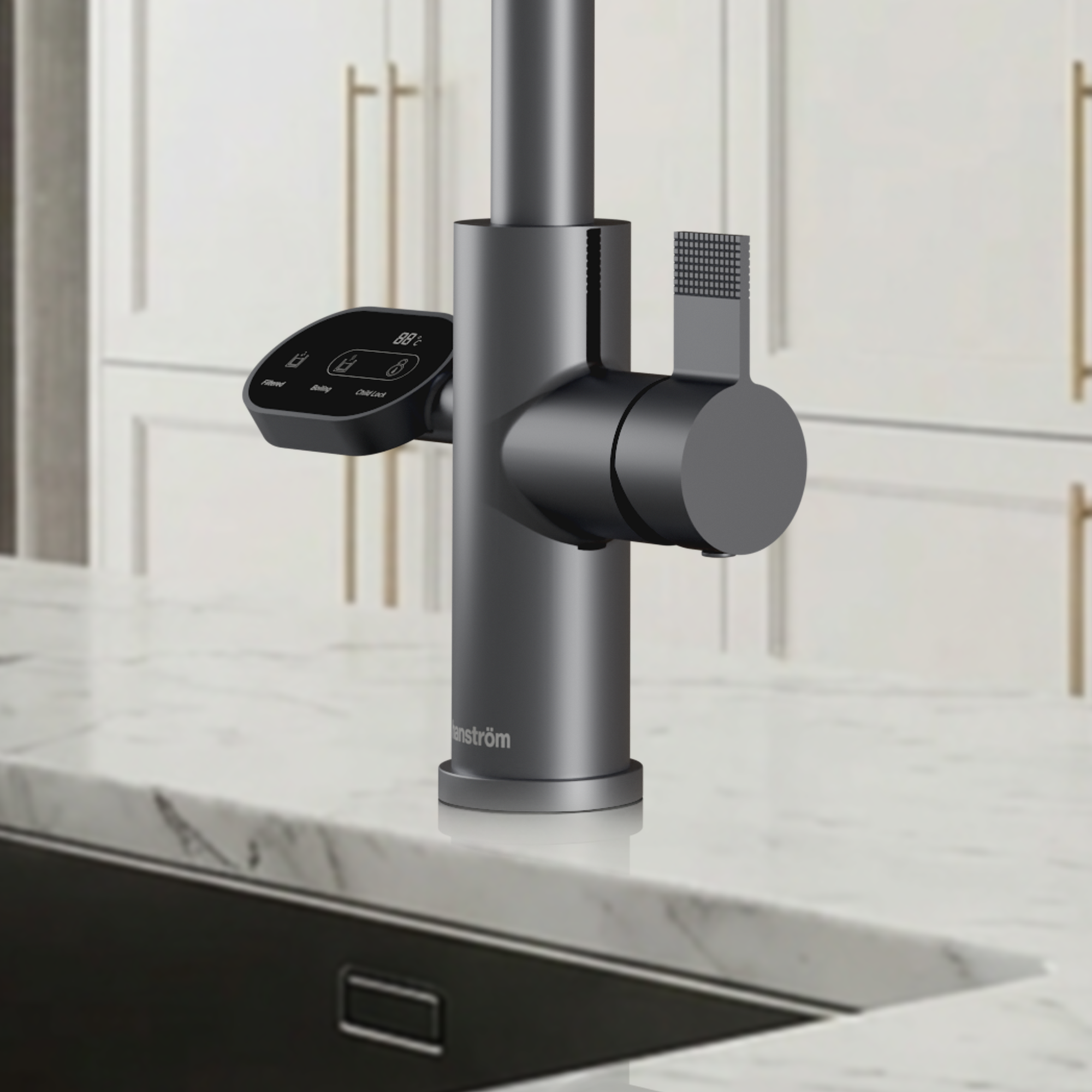 4-in-1 Hanström Nexa Digital Pullout - Brushed Gunmetal
