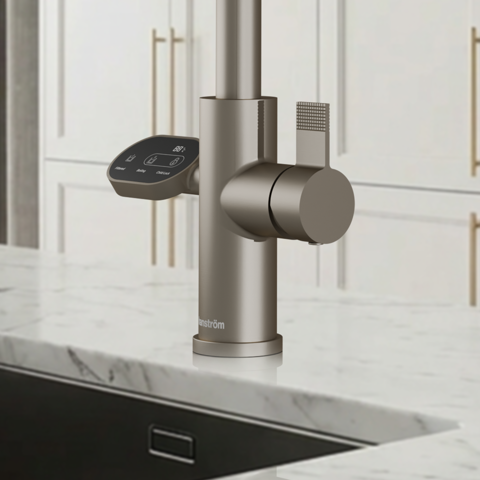 4-in-1 Hanström Nexa Digital Pullout - Brushed Nickel