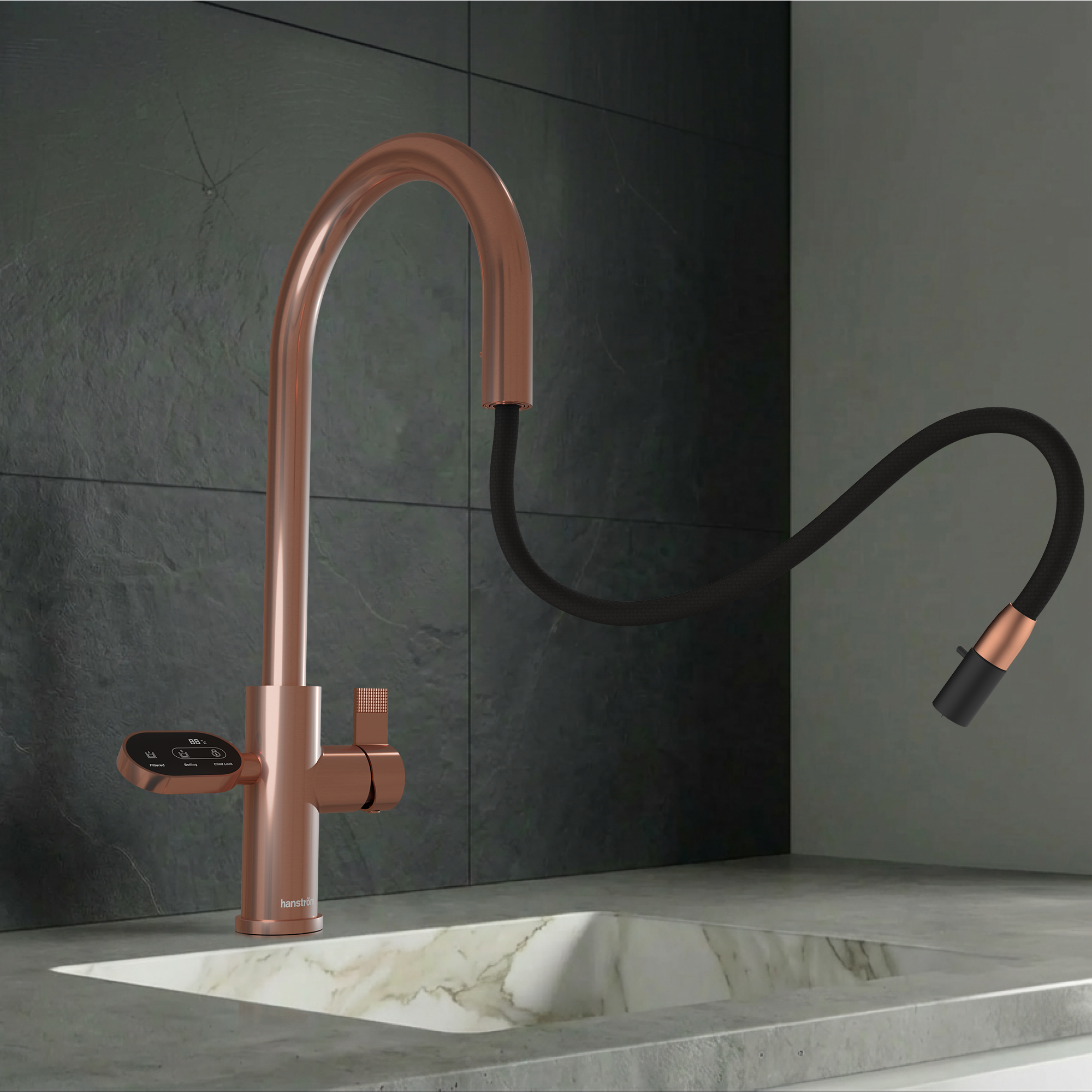 4-in-1 Hanström Nexa Digital Pullout - Rose Gold