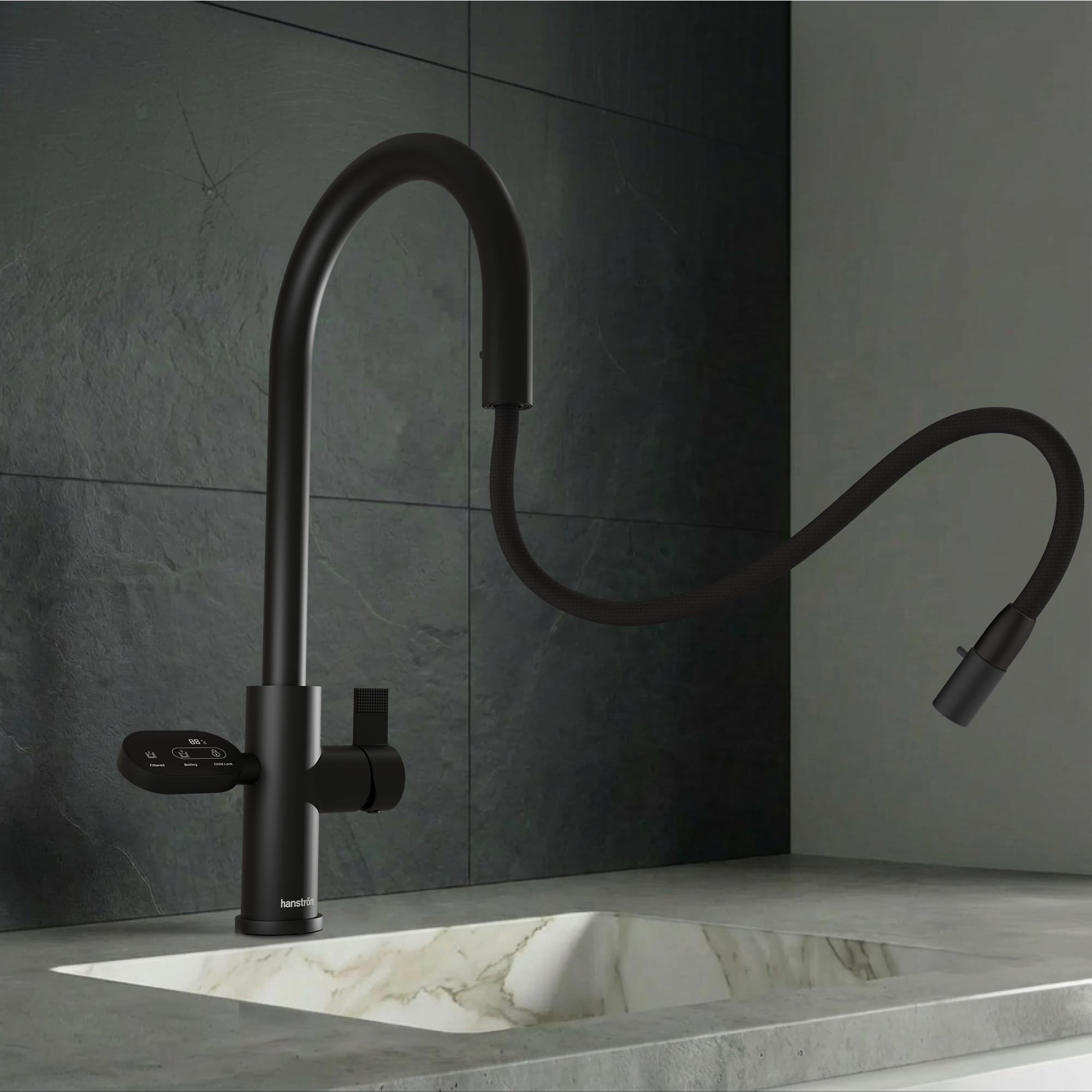 4-in-1 Hanström Nexa Digital Pullout - Matt Black