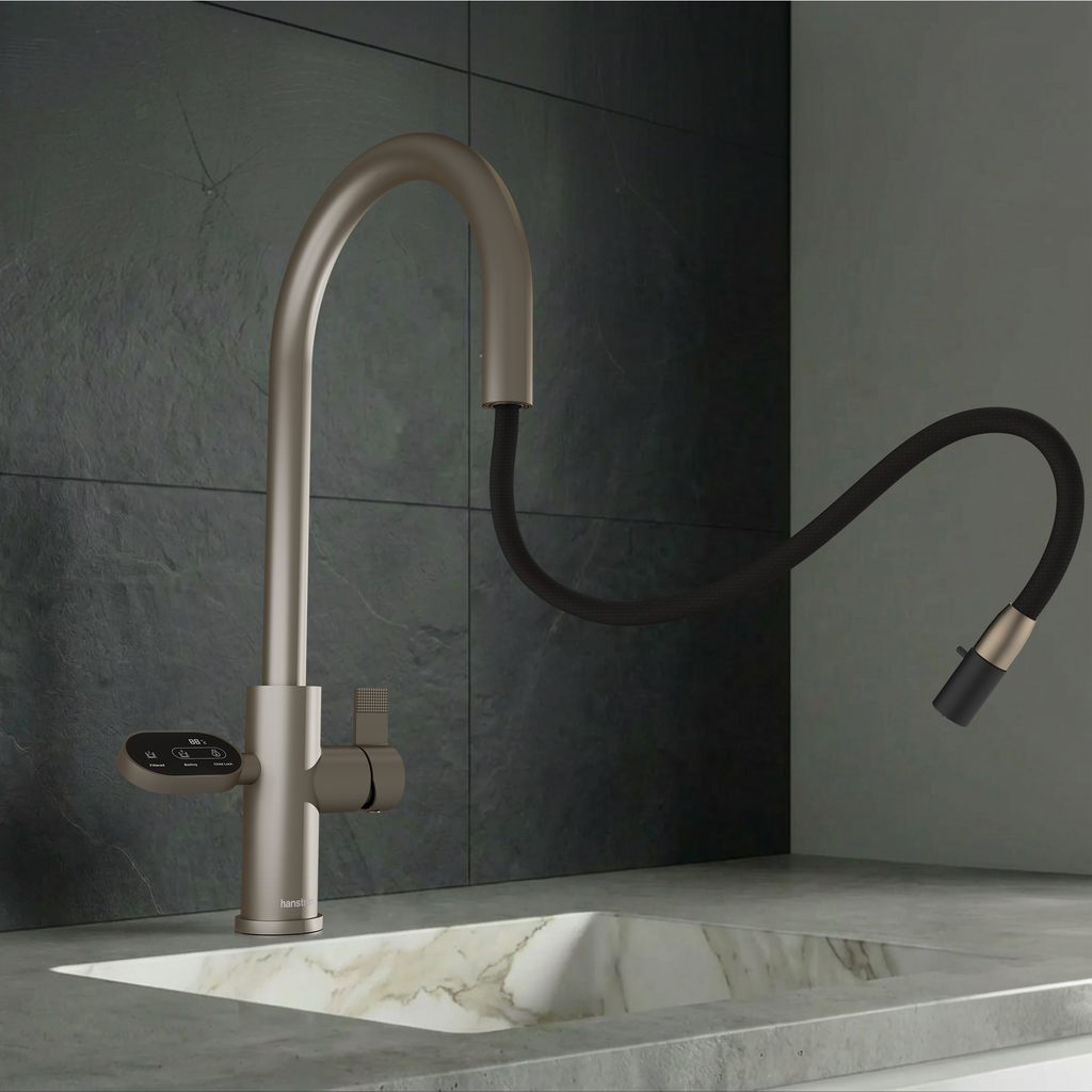 4-in-1 Hanström Nexa Digital Pullout - Brushed Nickel
