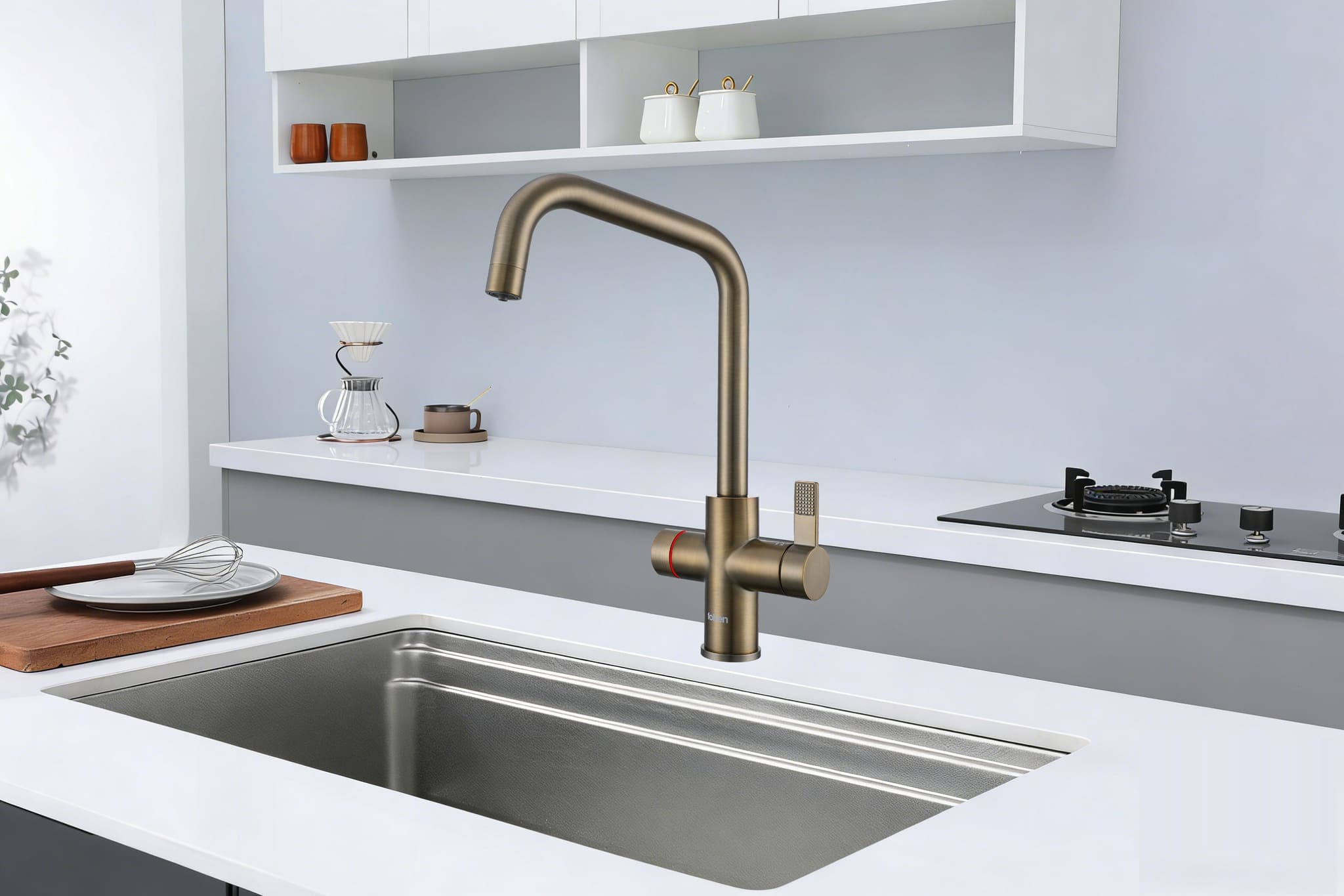 4-in-1 Fohen Fedina Touch - Patinated Brass
