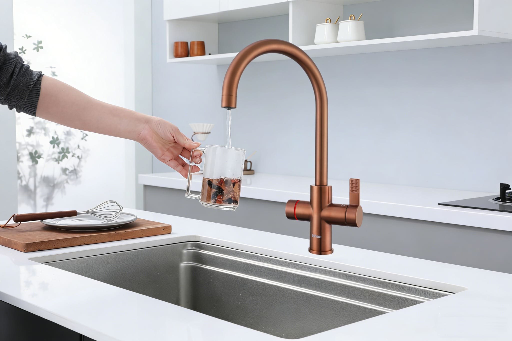 4-in-1 Fohen Fervente Touch - Rose Gold