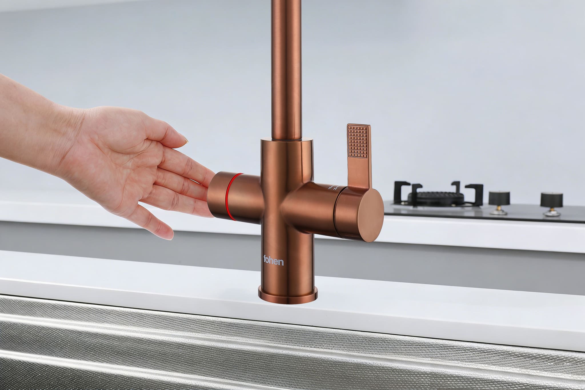 4-in-1 Fohen Fervente Touch - Rose Gold